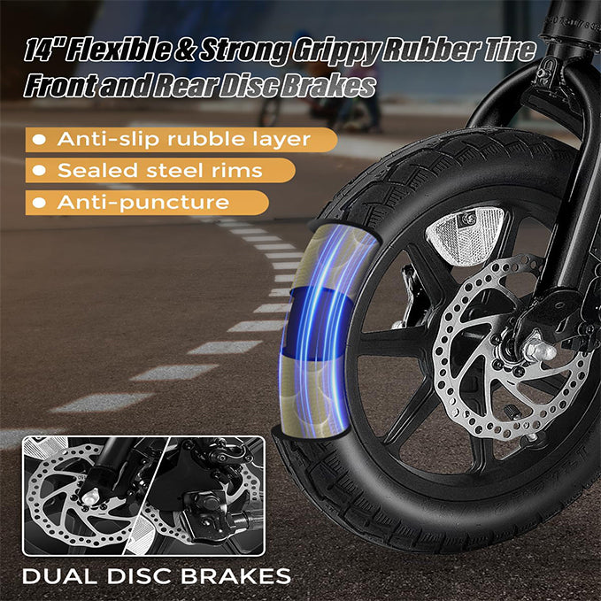 ANCHEER 14” Folding Electric Bike