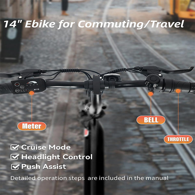 ANCHEER 14” Folding Electric Bike