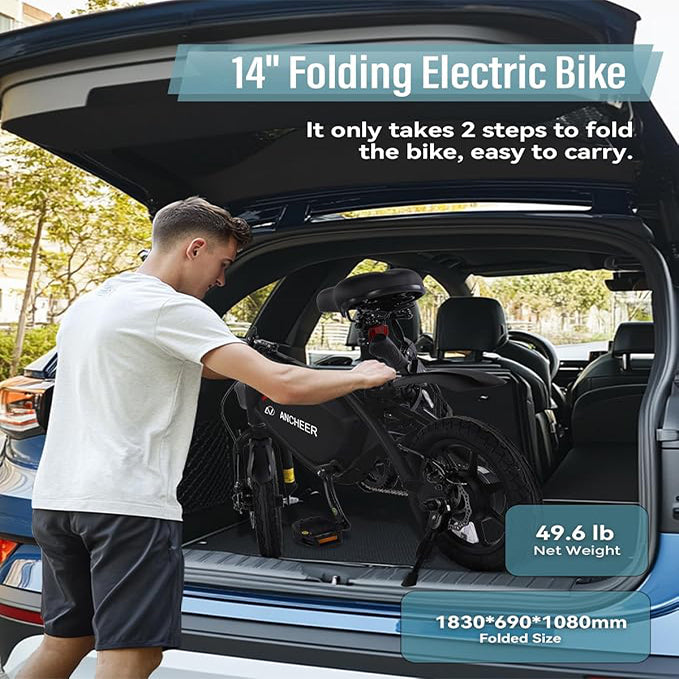 ANCHEER 14” Folding Electric Bike