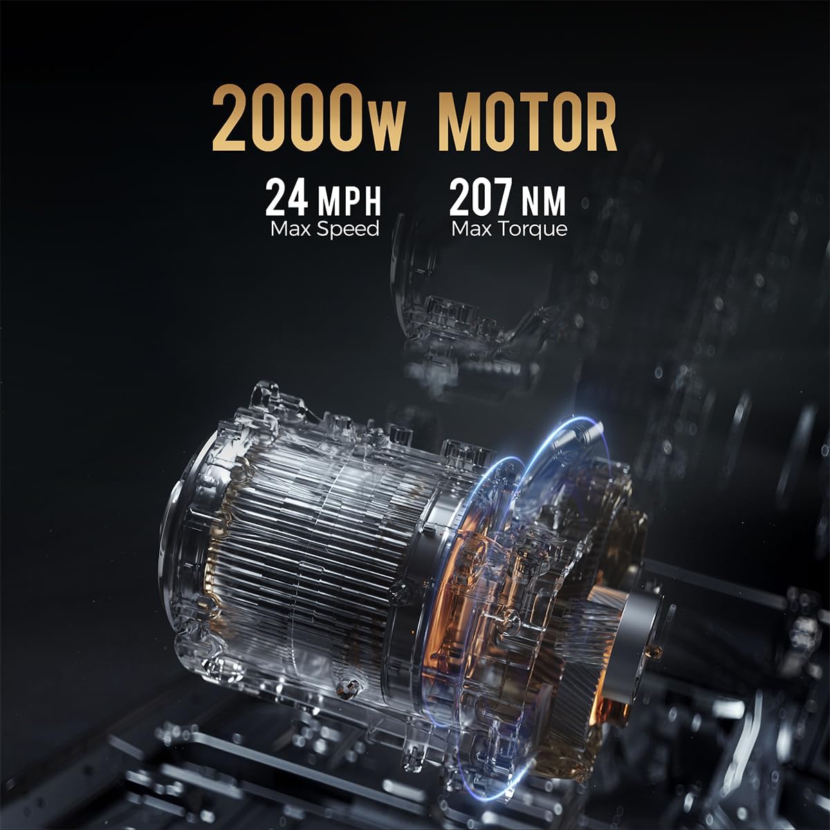 eAhora 2000W M1P Electric Trike for Adults 26MPH Electric Tricycle,40 Miles 60V 30AH Battery Full Hydraulic Suspension,3 Wheels Electric Motorcycle