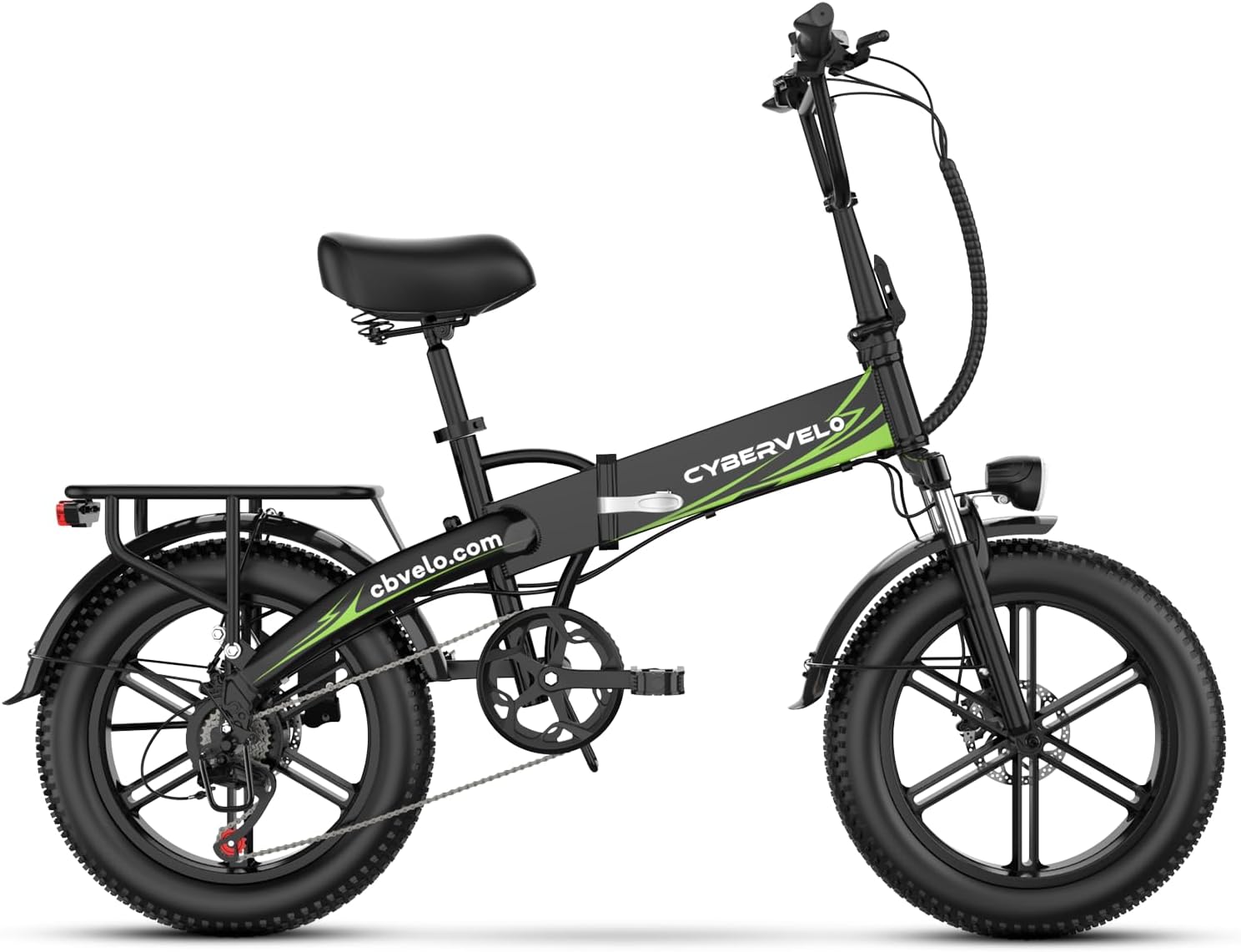 1000W Folding Electric Bike, 48V 20.8AH Large Removable Battery E-Bike, 30+MPH, 80 Miles Max Range, 20" Fat Tire Electric Bike for Adults, Adult Electric Bicycles for Commute