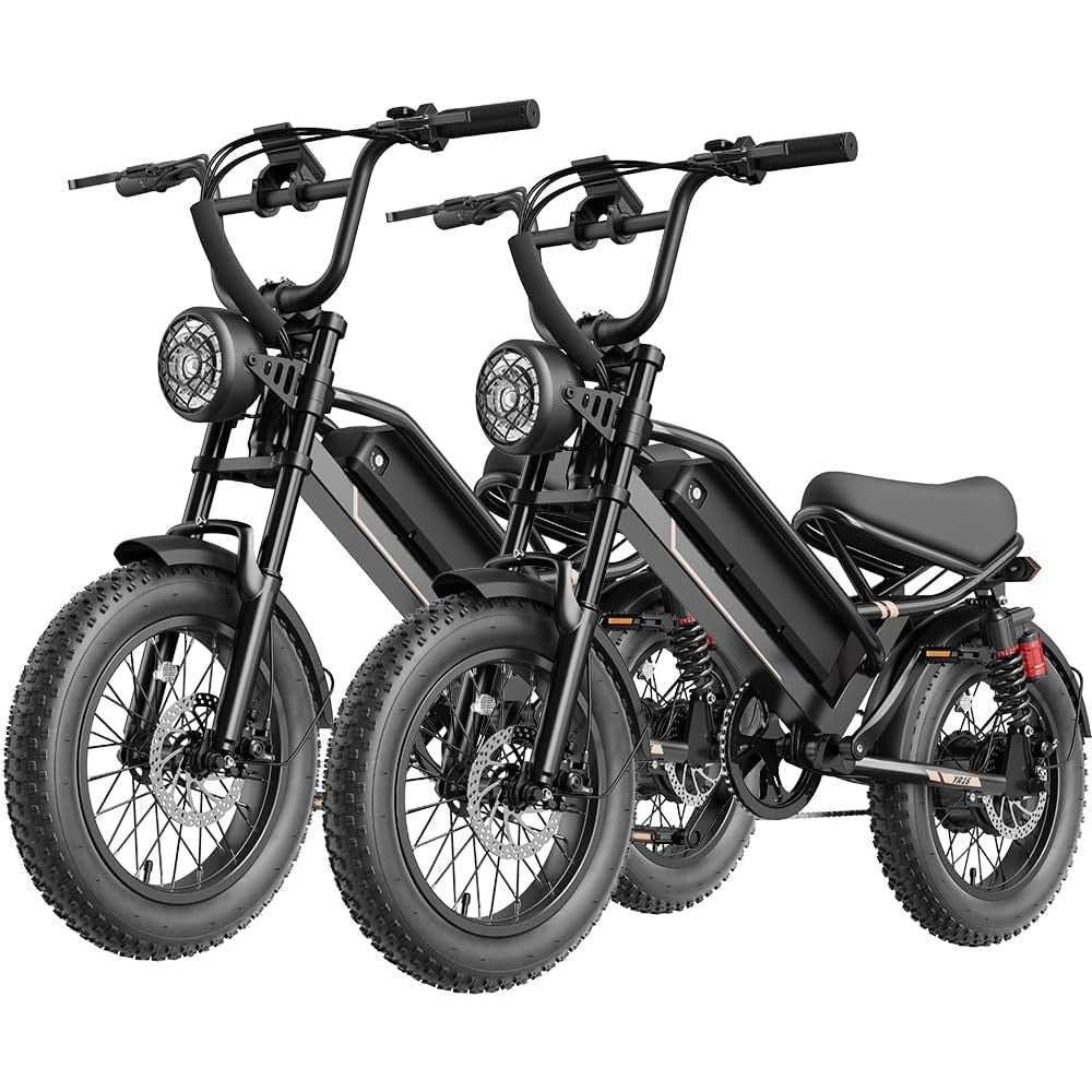 Electric Bike for Adults, Electric Dirt Bike 2000W/1500W Peak Motor,E Bike 20"/16" *4 Fat Tire,All Terrain 32/28MPH Top Speed, Ebike Up to 55-80 Miles Range,48V Removable Battery
