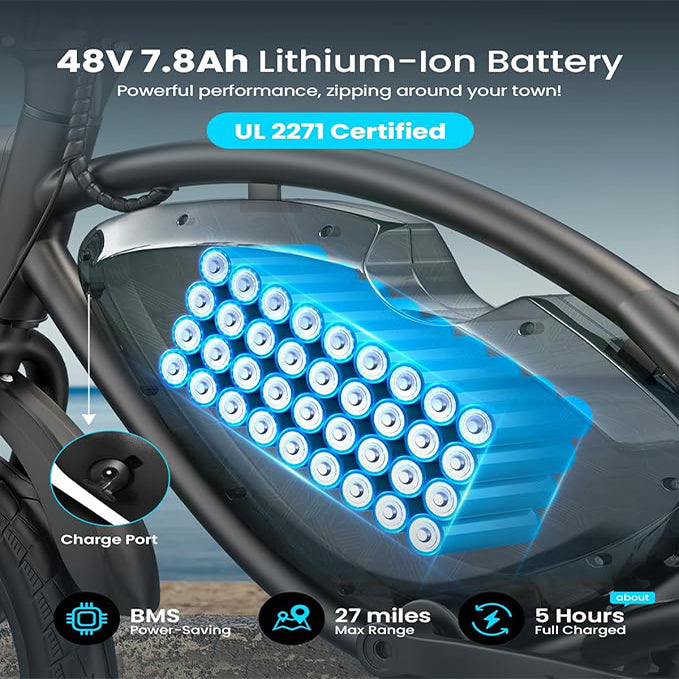 ANCHEER 14” Folding Electric Bike