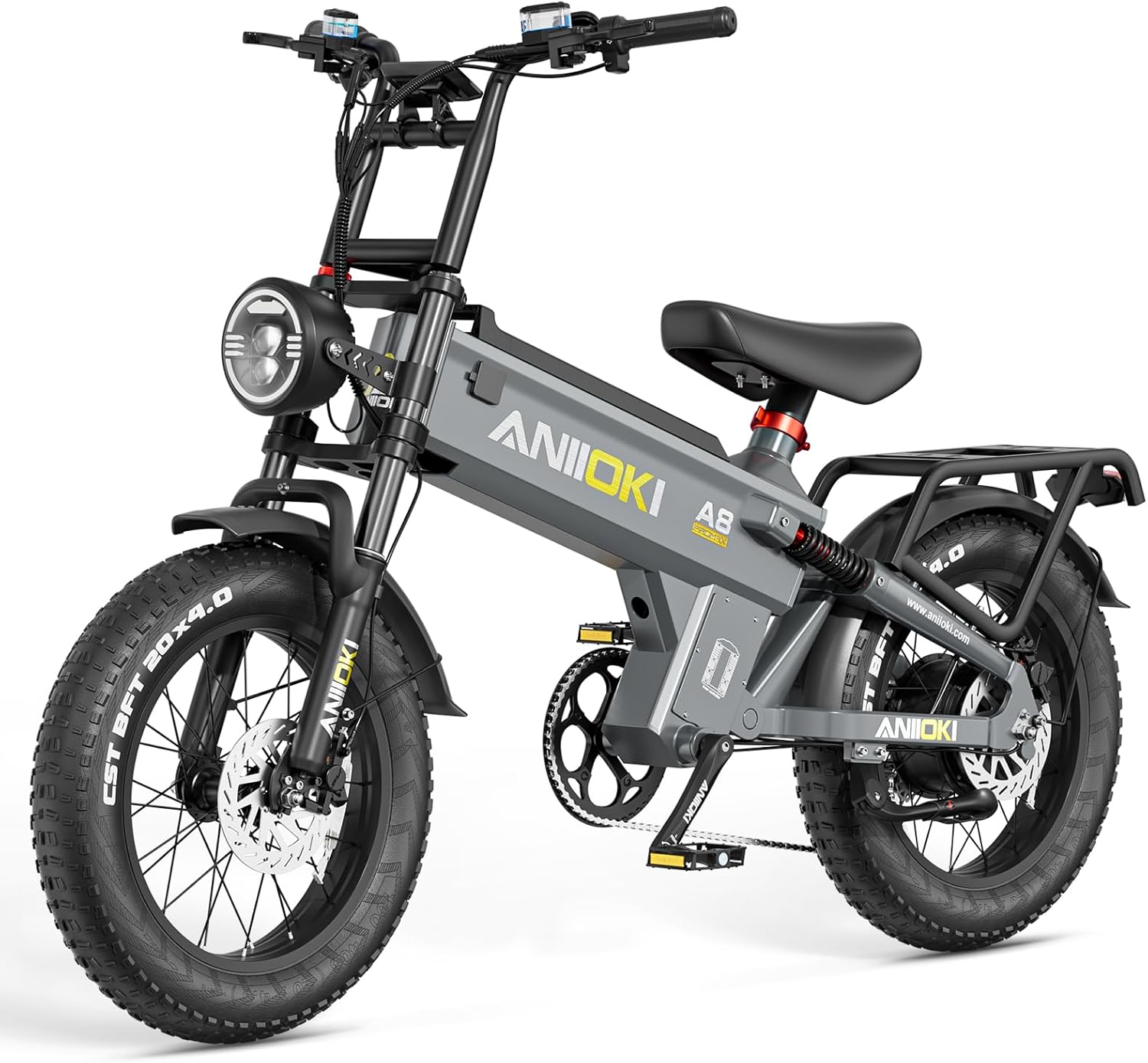 ANIIOKI A8 PRO MAX Electric Bike for Adults｜60/70Ah High-Capacity Battery Ebike｜200Miles Long Range Electric Bike｜Premium Adult ebikes with Powerful Performance
