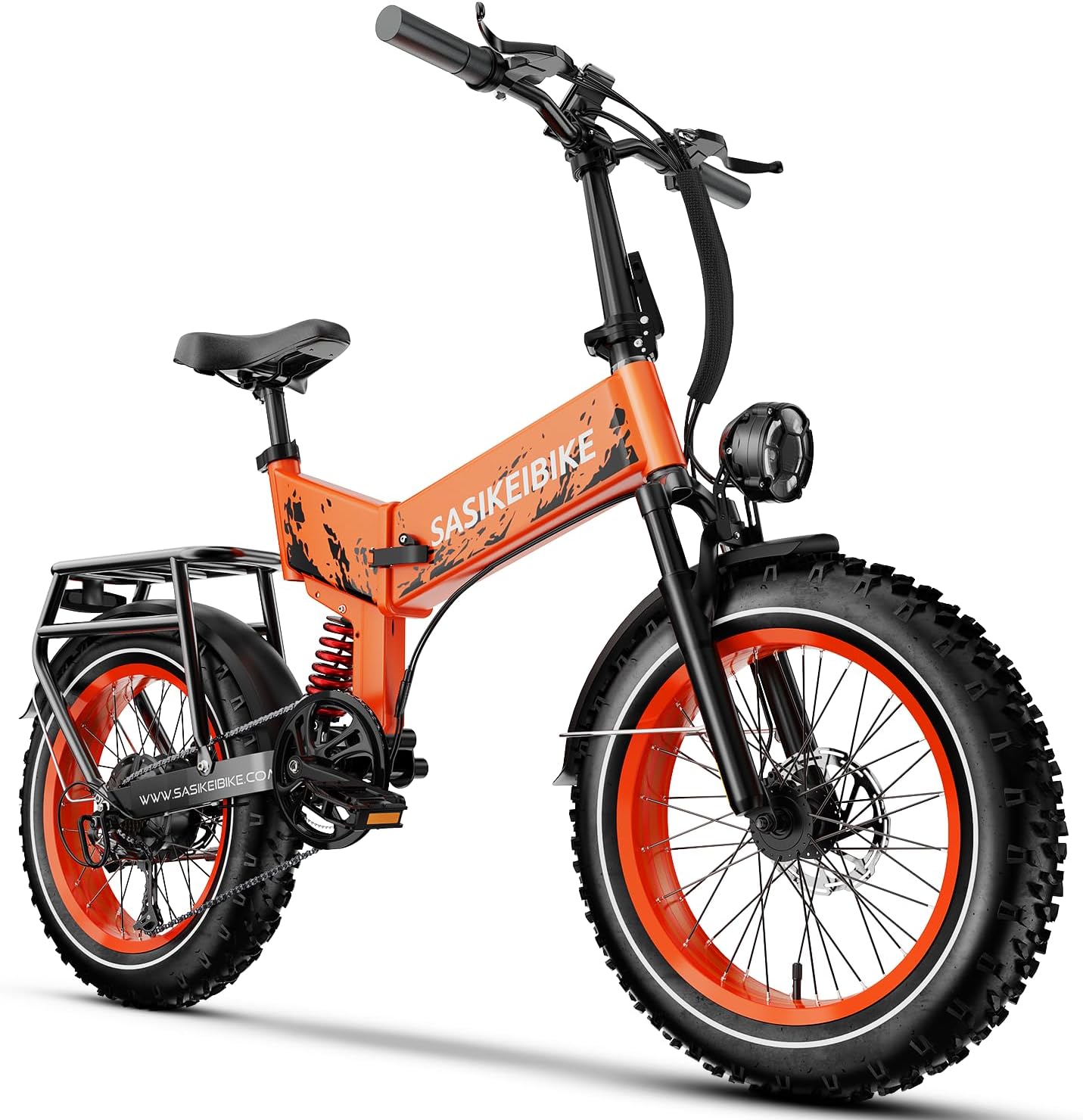 1500W Electric Bike for Adults Full Suspension,48/52v 20AH Electric Dirt Bike with 20" x 4.0 Fat Tire, Max 30+MPH & 70 Miles Electric Bicycle, Ebike for Snow, Mountains, Road UL Certified