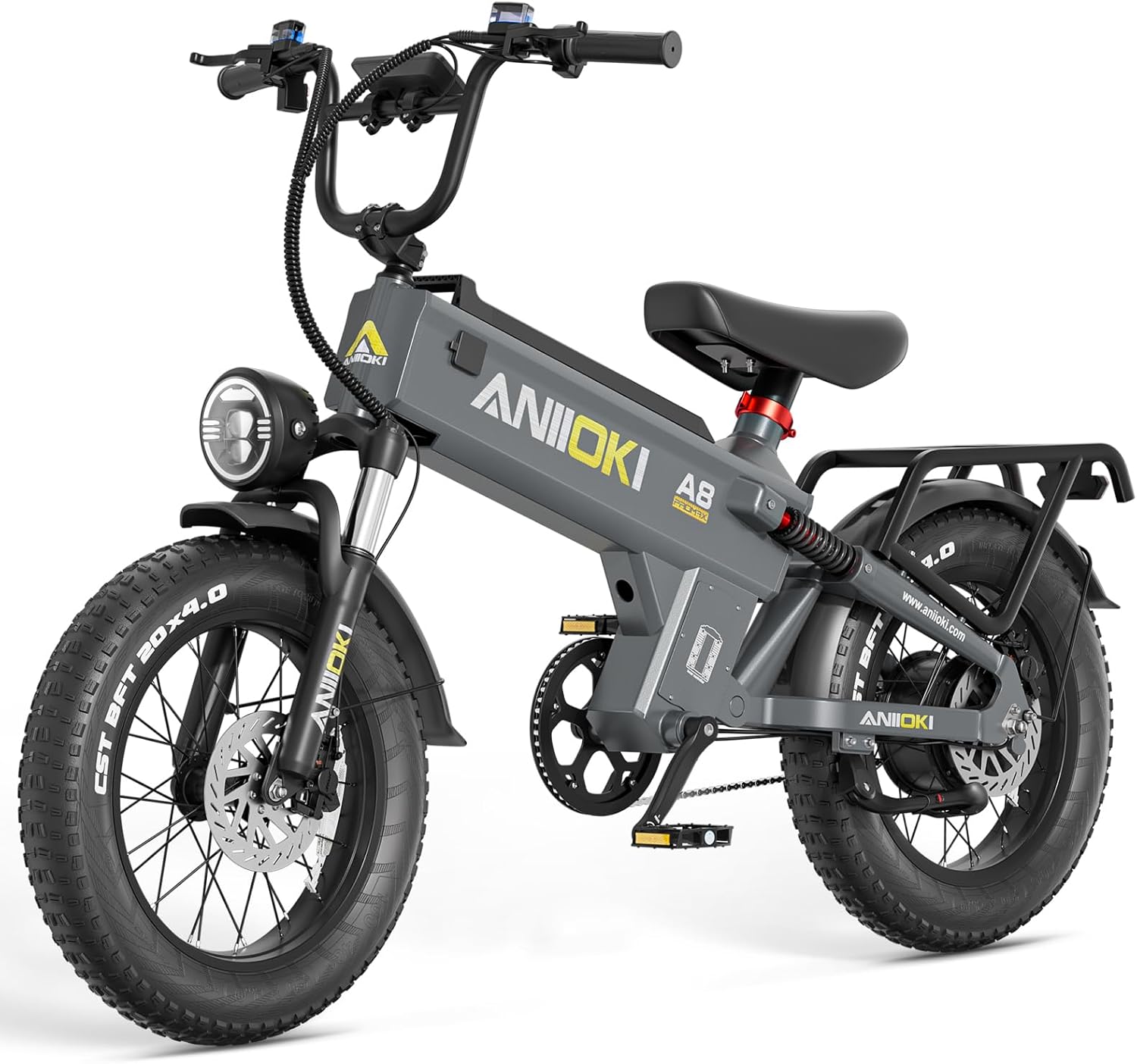 ANIIOKI A8 PRO MAX Electric Bike for Adults｜60/70Ah High-Capacity Battery Ebike｜200Miles Long Range Electric Bike｜Premium Adult ebikes with Powerful Performance