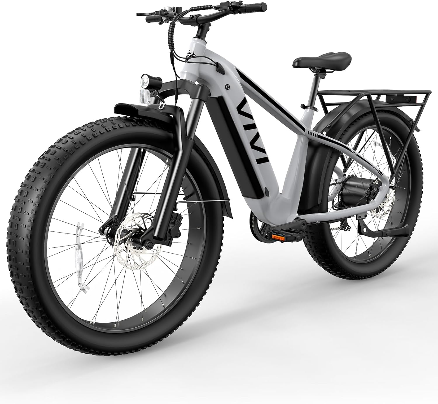 Vivi ACE01 Electric Bike for Adults,26" x 4.0 Fat Tire Ebike,1475W Peak Motor Torque Sensor Electric Mountain Bike,25MPH Electric Bicycle with 48V 15AH Battery,Hydraulic Brake,SGS Certified to UL2849