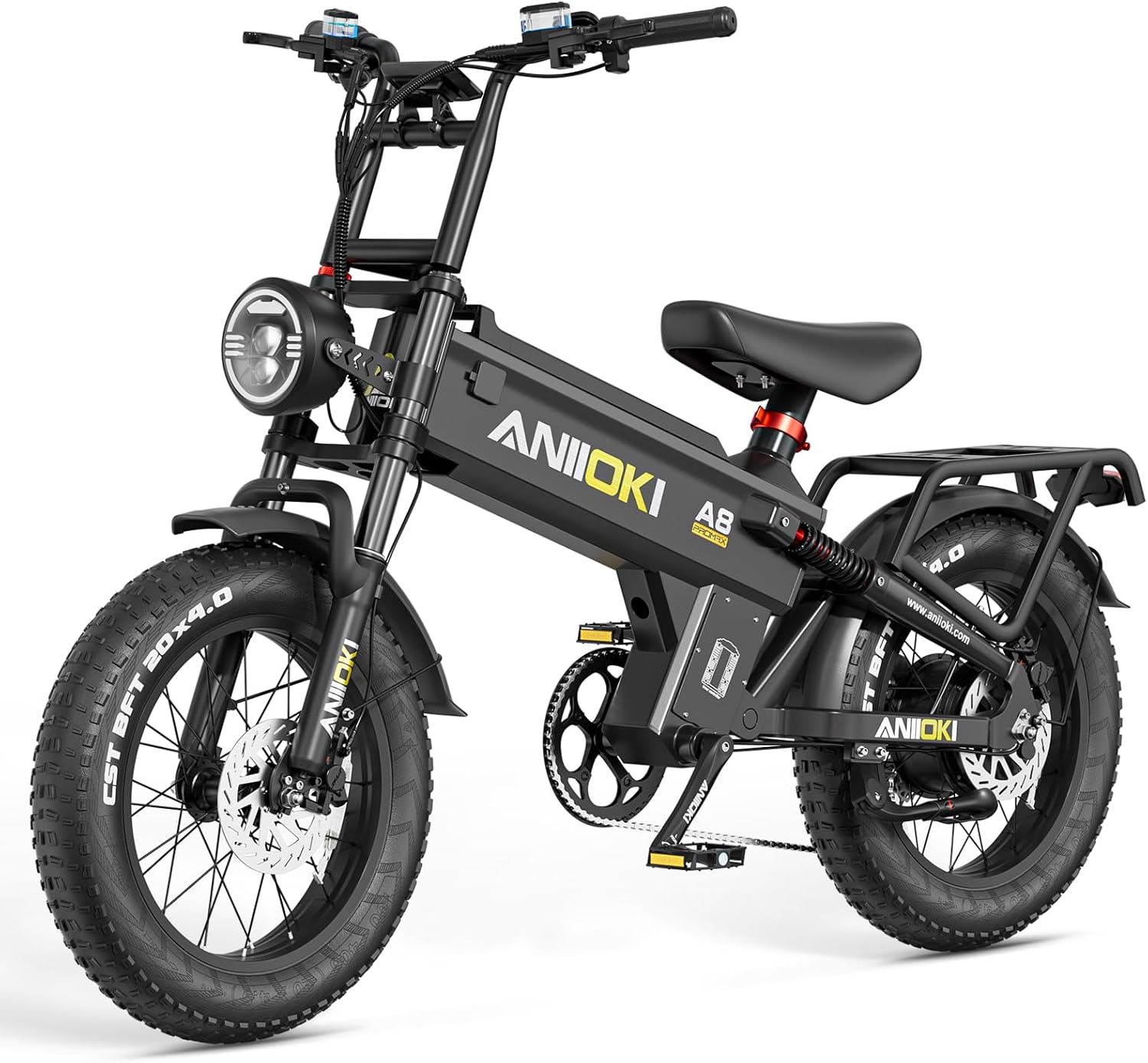 ANIIOKI A8 PRO MAX Electric Bike for Adults｜60/70Ah High-Capacity Battery Ebike｜200Miles Long Range Electric Bike｜Premium Adult ebikes with Powerful Performance