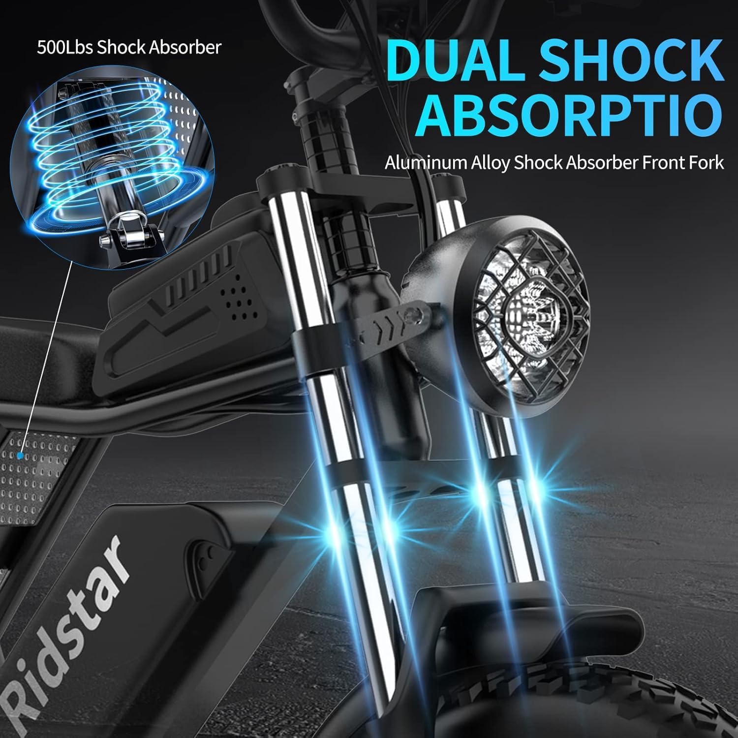 Electric Bike for Adults Q20, 2000/1500W, 37/30MPH,52V 40AH,48V/20AH E-Bike,30-180 Miles Electric Motorcycle, 20" Fat Tire Dirt Bike, UL2849 All Terrain for Mountains, Snow, Sand, Road