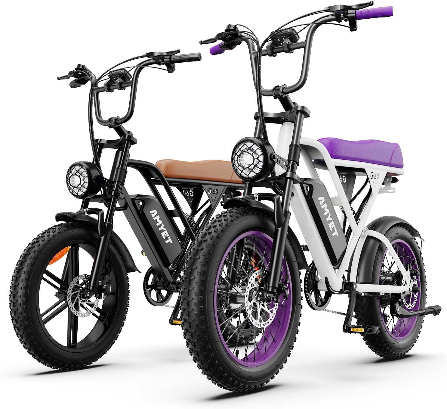 AMYET V9-G60 Peak 1500W Ebike, 48V 20Ah(960WH) Removable Battery, 72Miles &32MPH,20" Fat Tire Dirt Bike,7 Speed Gears,Dual Shock Absorber, Adults Electric Bike for Mountains, Snow, Sand, Road