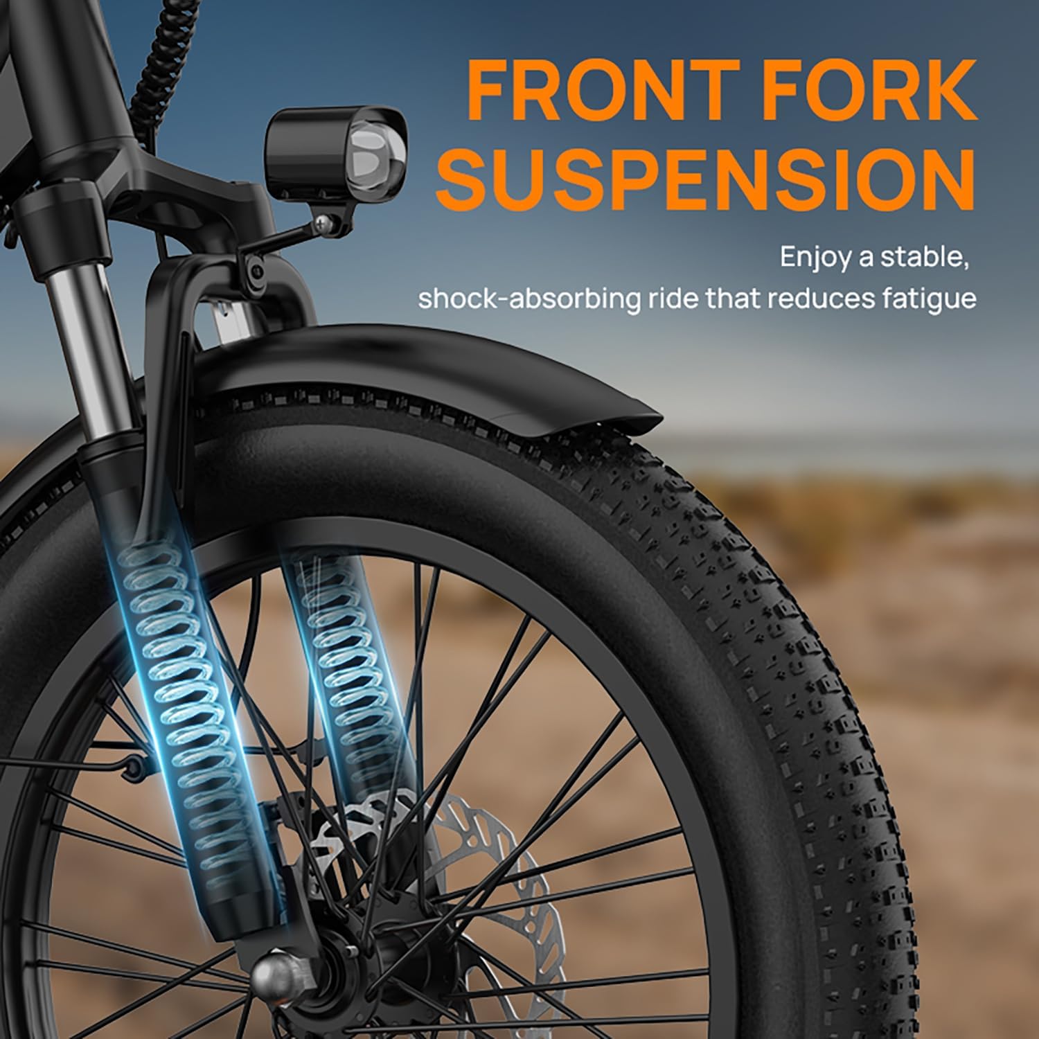 URLIFE Electric Bike for Adults, 1000W Peak Motor Ebike, 48V 13Ah Removable Battery,80 Miles Max, 20" Fat Tire Electric Bicycle with Colorful Display, All-Terrain E-Bike for Adults and Teens