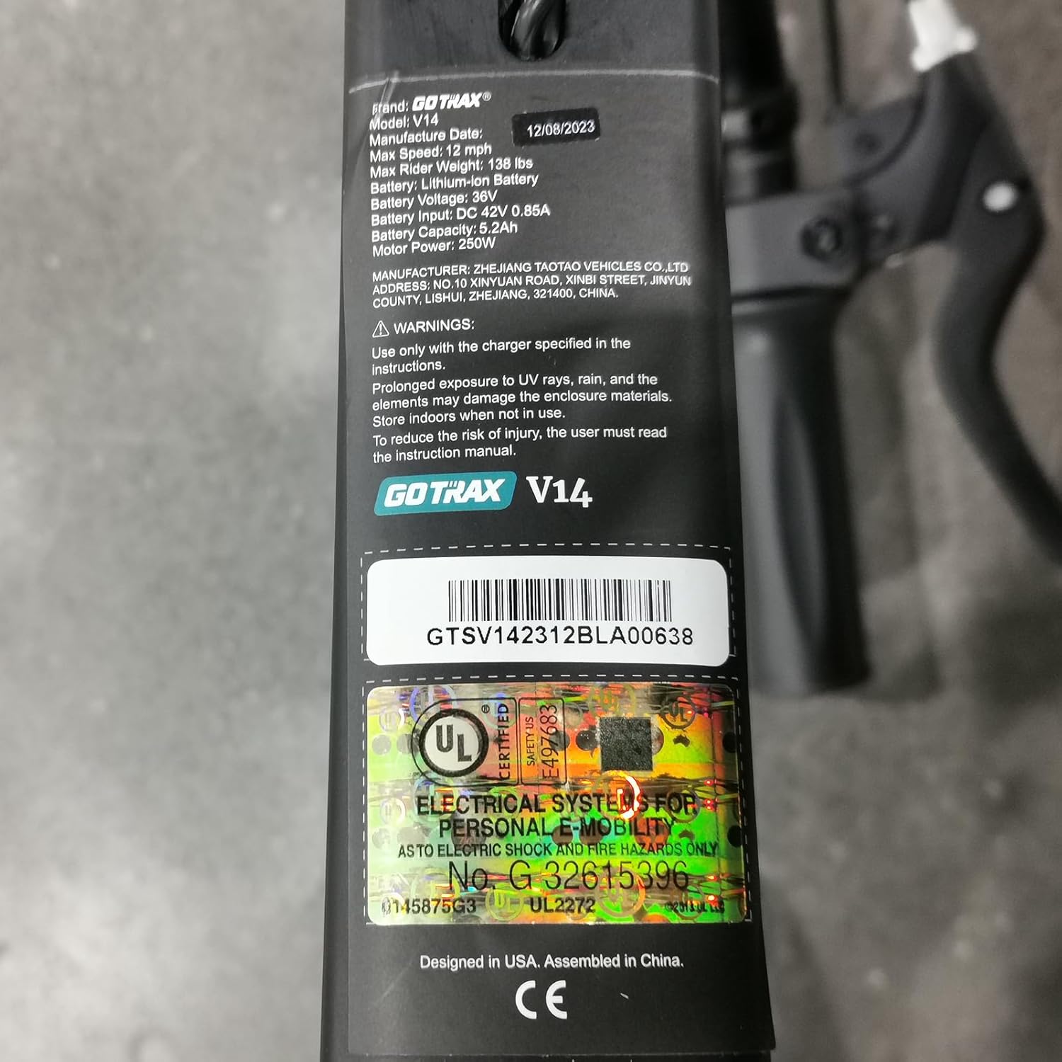 Gotrax Electric Balance Bike