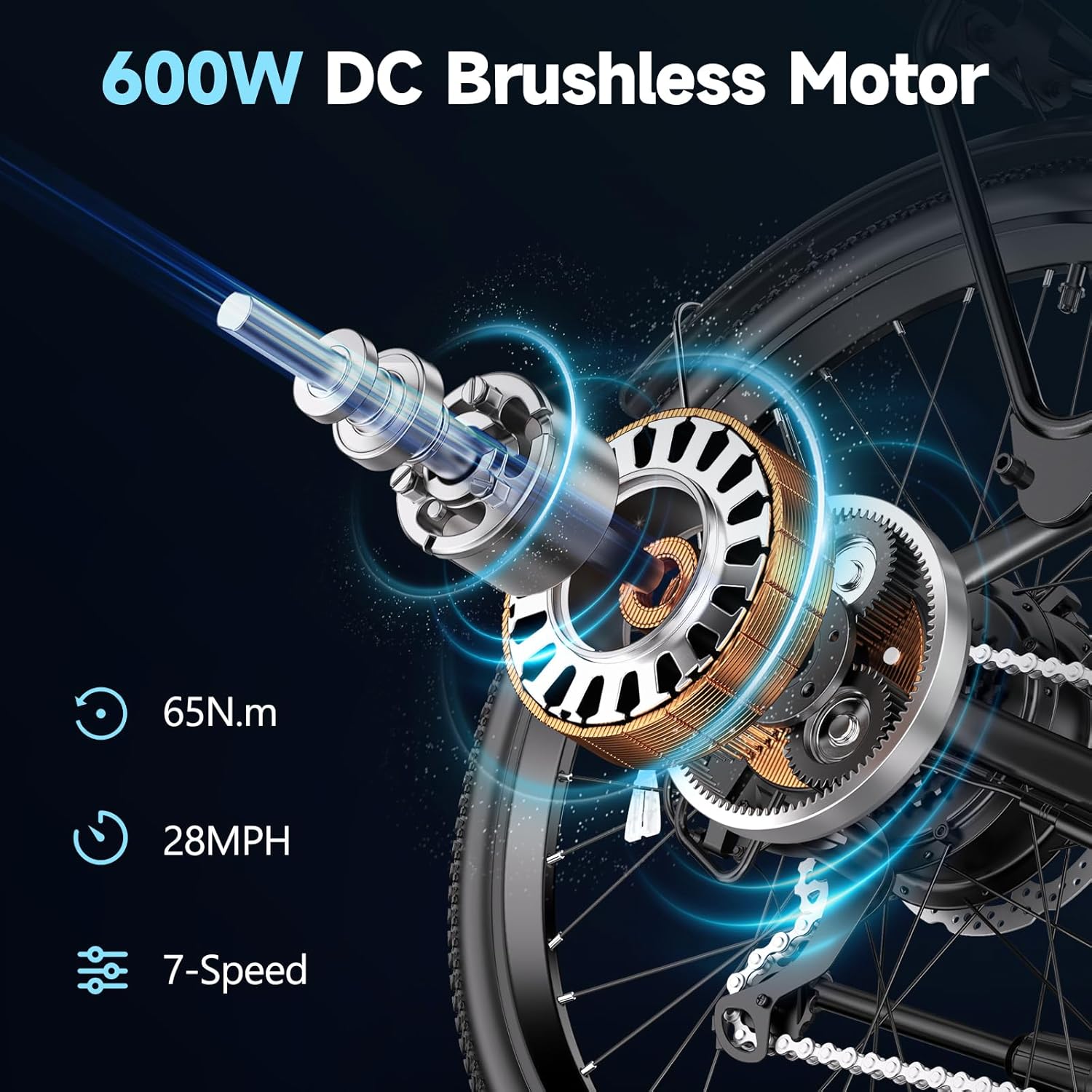 Electric Bike for Adults,1000W Peak Power,Up to 75 Miles 28MPH,26" Electric Mountain Bike with 499Wh Removable Battery,7-Speed,Adjustable Stem and Front Fork Suspension