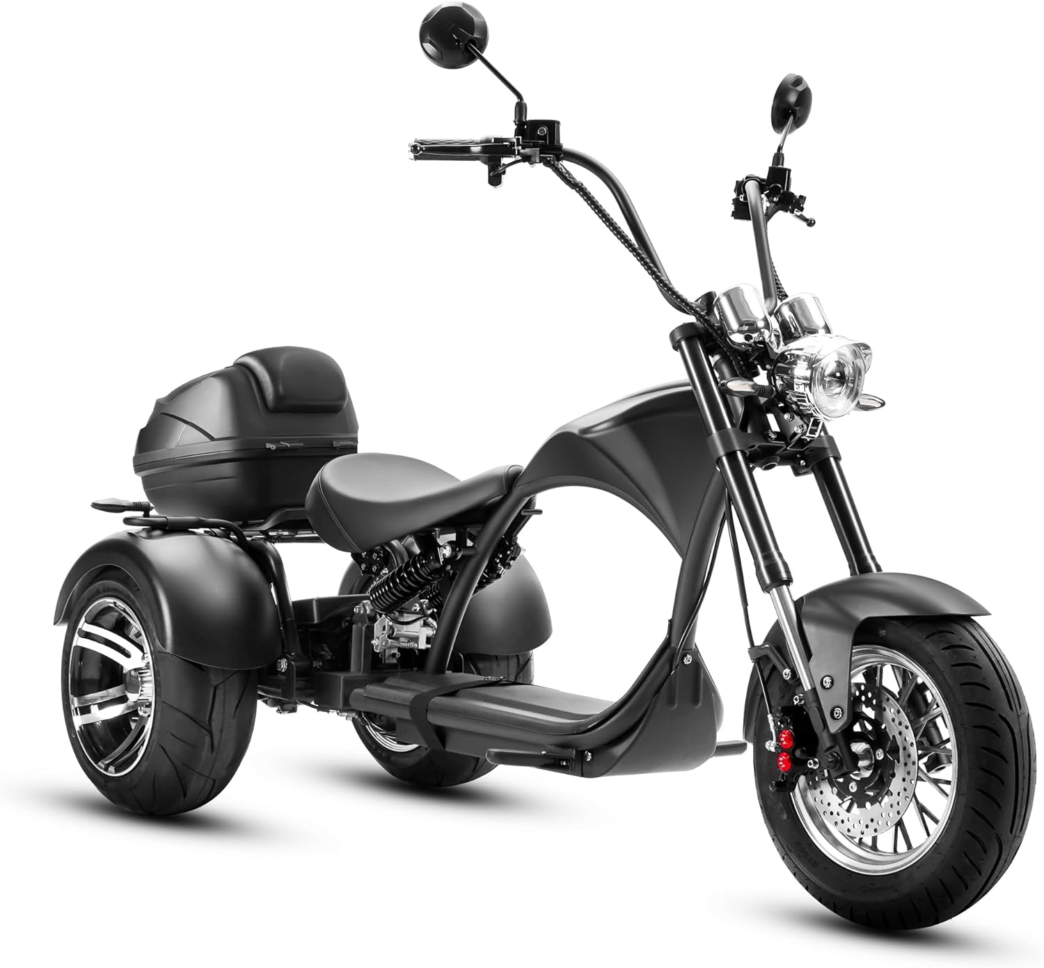 eAhora 2000W M1P Electric Trike for Adults 26MPH Electric Tricycle,40 Miles 60V 30AH Battery Full Hydraulic Suspension,3 Wheels Electric Motorcycle