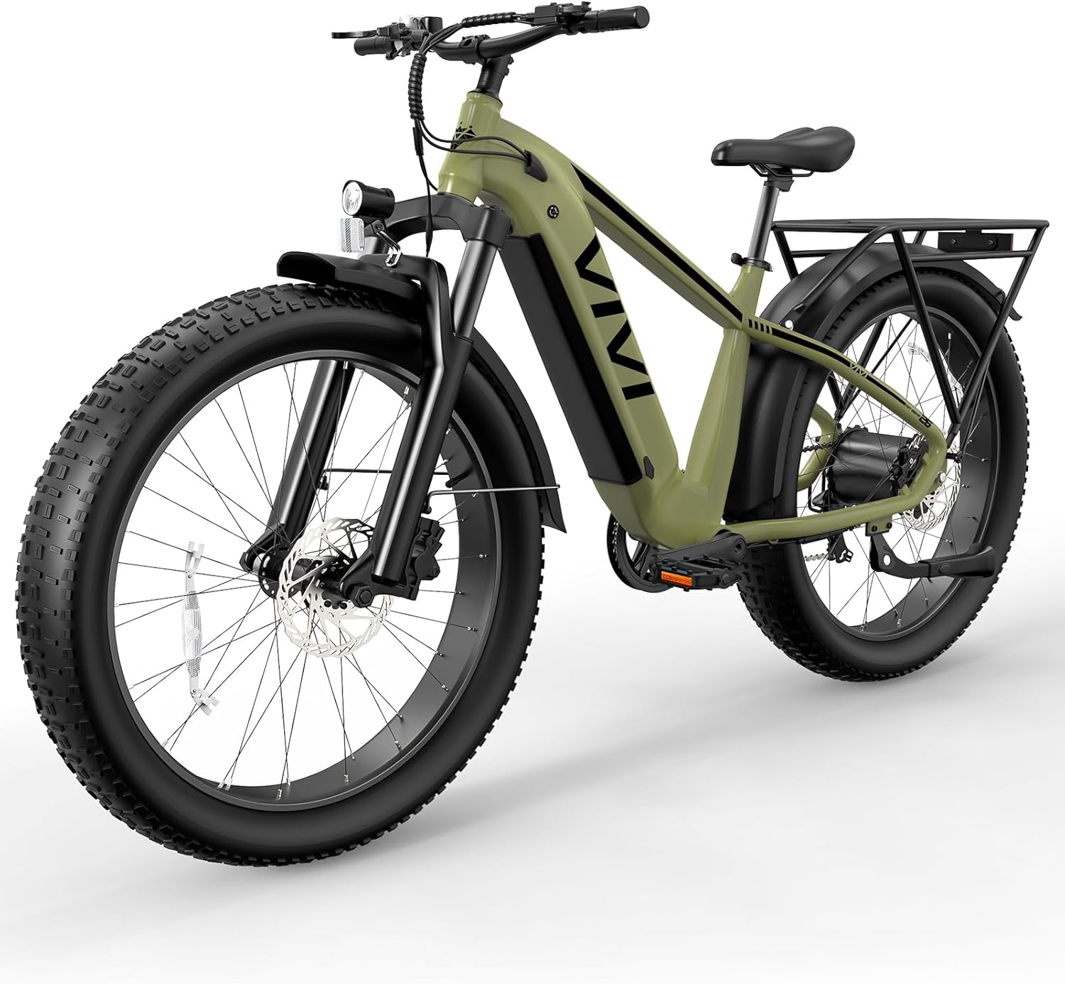 Vivi ACE01 Electric Bike for Adults,26" x 4.0 Fat Tire Ebike,1475W Peak Motor Torque Sensor Electric Mountain Bike,25MPH Electric Bicycle with 48V 15AH Battery,Hydraulic Brake,SGS Certified to UL2849