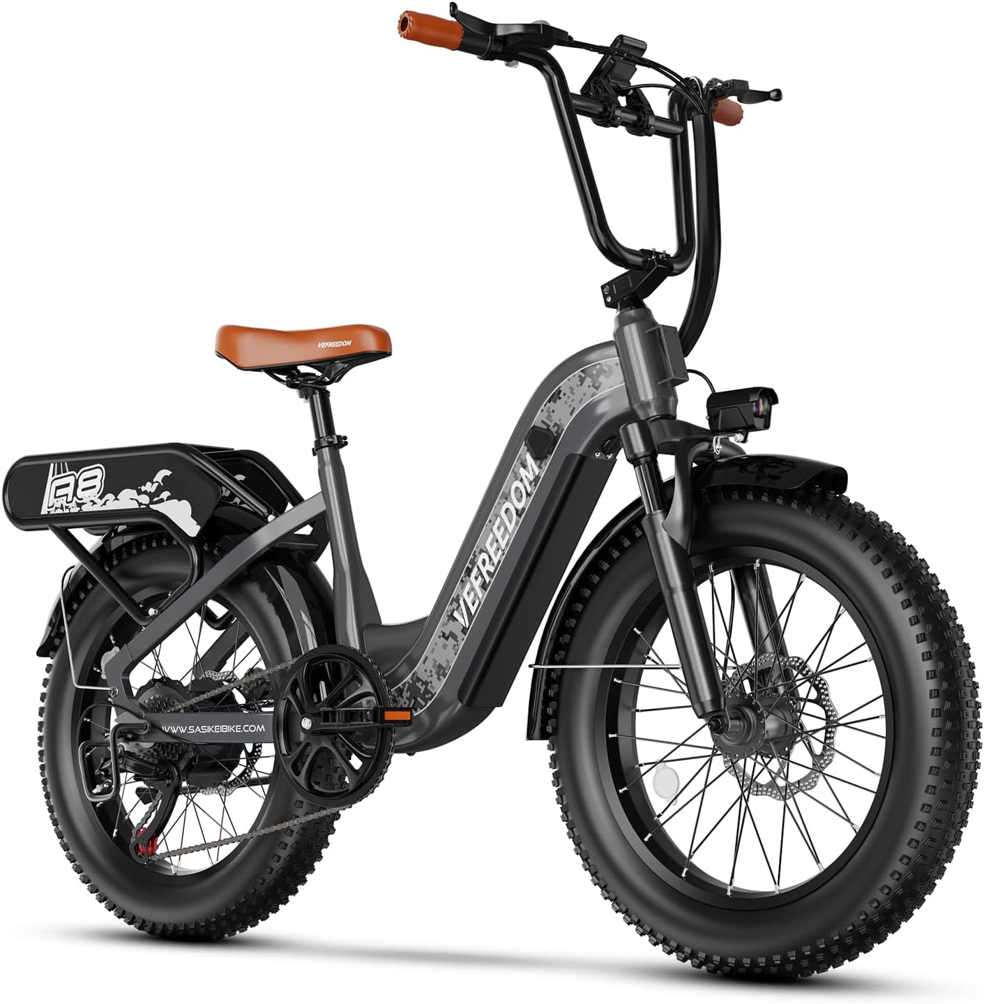 1500W Electric Bike for Adults Full Suspension,48/52v 20AH Electric Dirt Bike with 20" x 4.0 Fat Tire, Max 30+MPH & 70 Miles Electric Bicycle, Ebike for Snow, Mountains, Road UL Certified