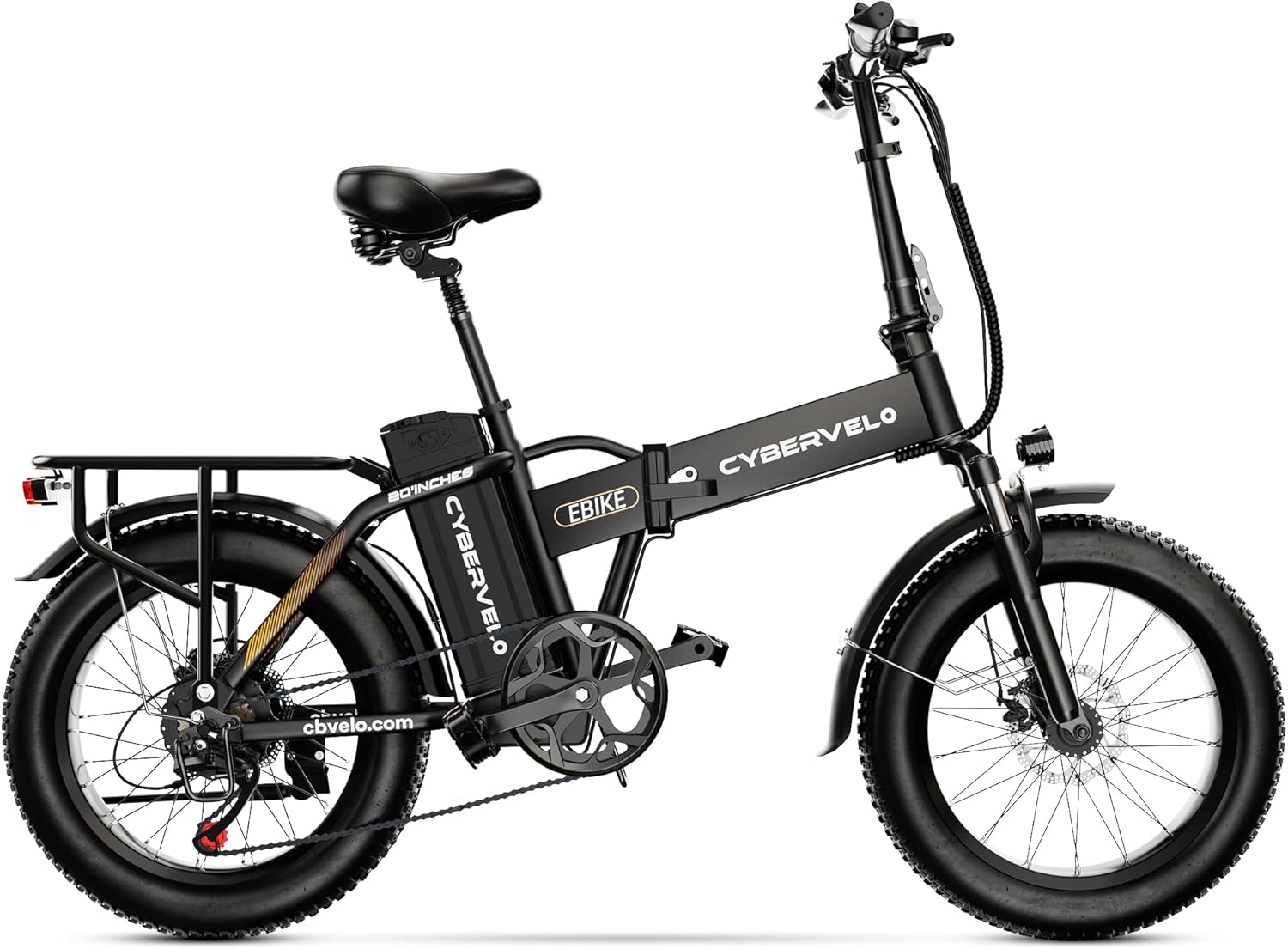 1000W Folding Electric Bike, 48V 20.8AH Large Removable Battery E-Bike, 30+MPH, 80 Miles Max Range, 20" Fat Tire Electric Bike for Adults, Adult Electric Bicycles for Commute