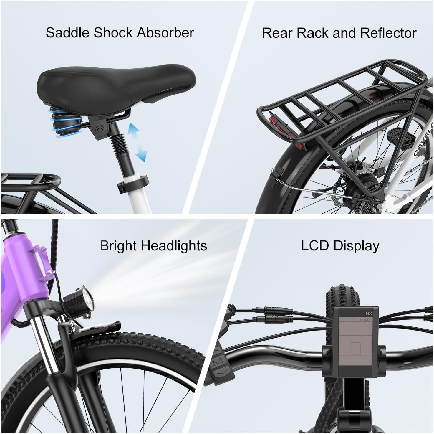 DriftGod 26" Electric Bike for Adults – Powerful 1000W Motor, 48V Removable Battery, 7-Speed, Front Suspension & LCD Display – Commuter and Mountain EBike for Women