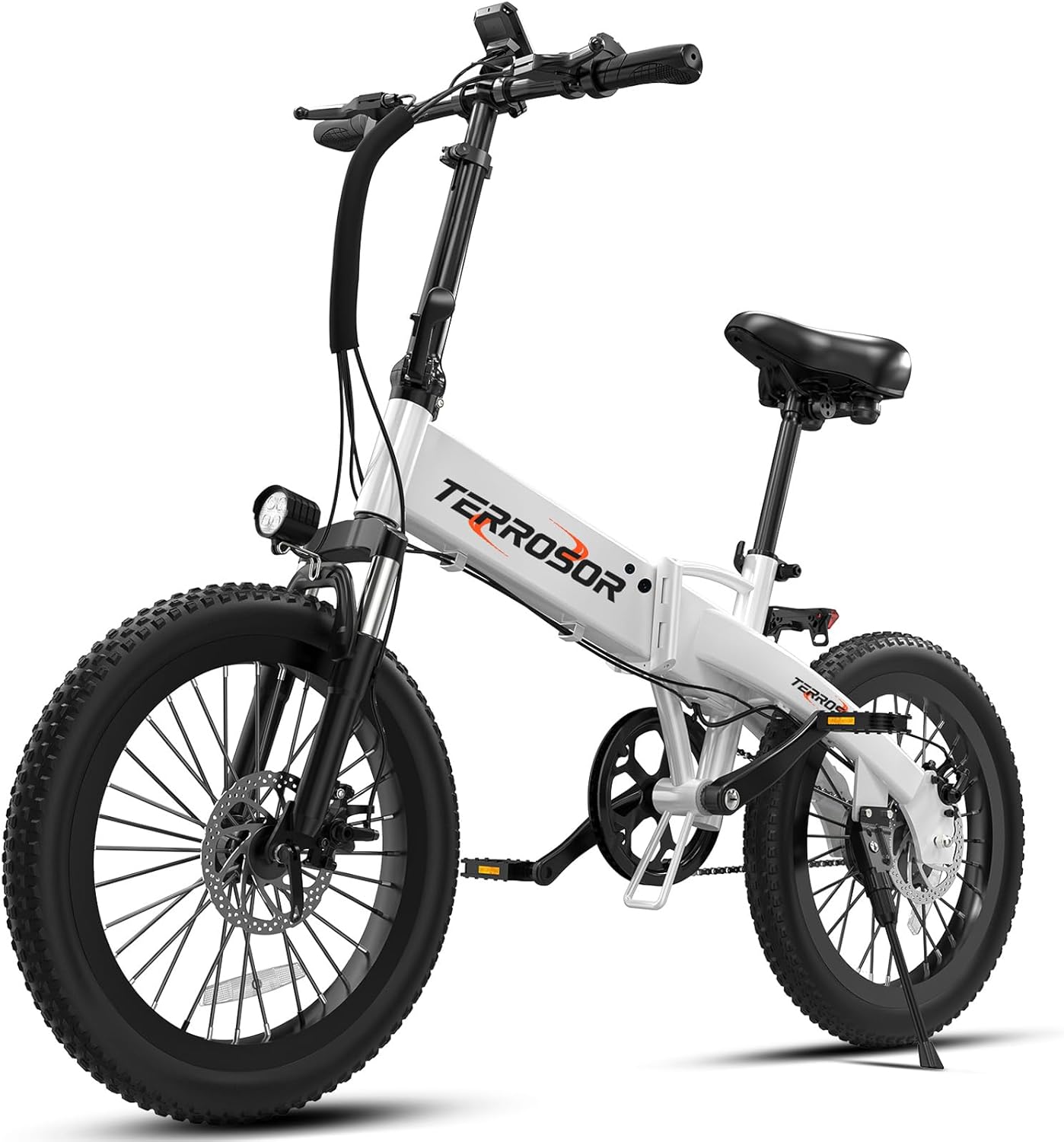 Electric Bike for Adults and Teens, 560W Motor 24MPH Compact Commuter Folding Ebike, 32 Miles Range, 48V 10Ah Battery, 3-Level Pedal Assist, 14" Foldable Mini Electric Bicycle, UL 2849 Certified