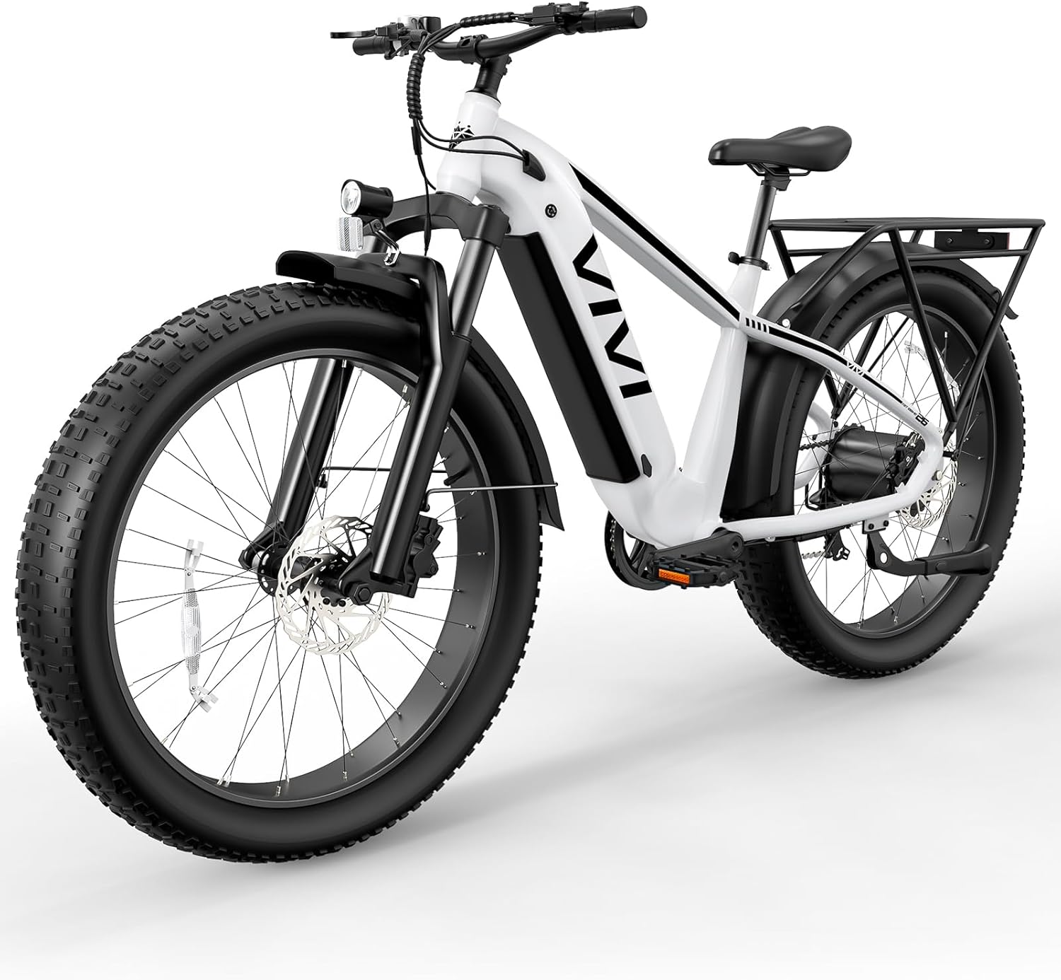 Vivi ACE01 Electric Bike for Adults,26" x 4.0 Fat Tire Ebike,1475W Peak Motor Torque Sensor Electric Mountain Bike,25MPH Electric Bicycle with 48V 15AH Battery,Hydraulic Brake,SGS Certified to UL2849