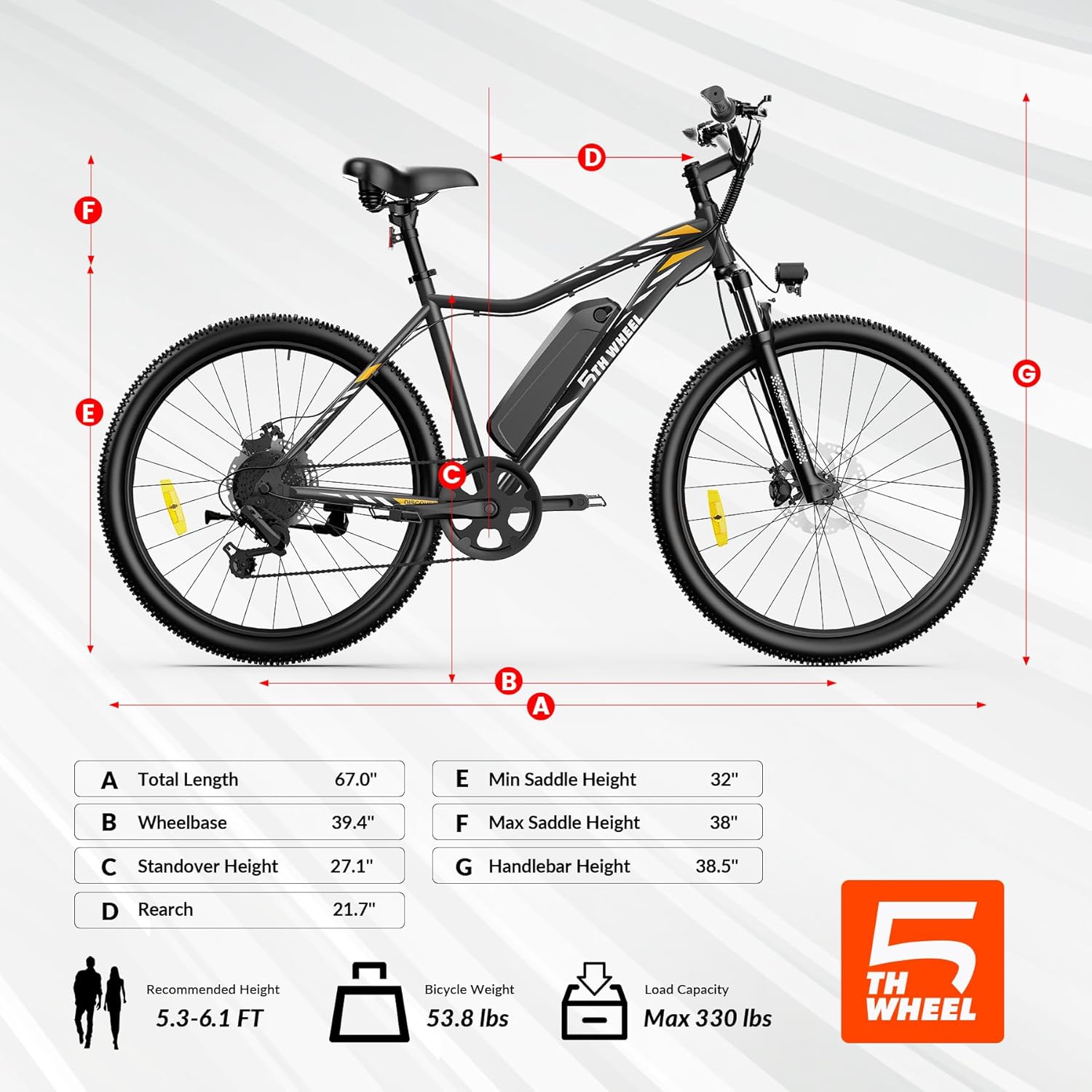 5TH WHEEL EB17 Discover Electric Bike