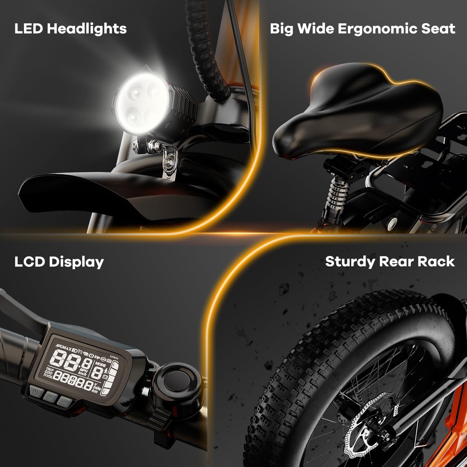 ‎Aoango 1000W Folding Electric Bike