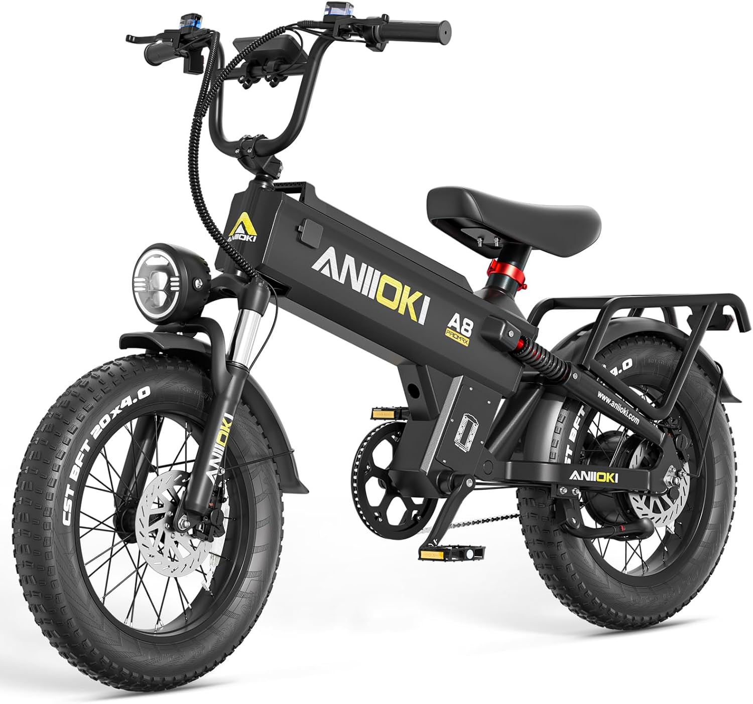 ANIIOKI A8 PRO MAX Electric Bike for Adults｜60/70Ah High-Capacity Battery Ebike｜200Miles Long Range Electric Bike｜Premium Adult ebikes with Powerful Performance