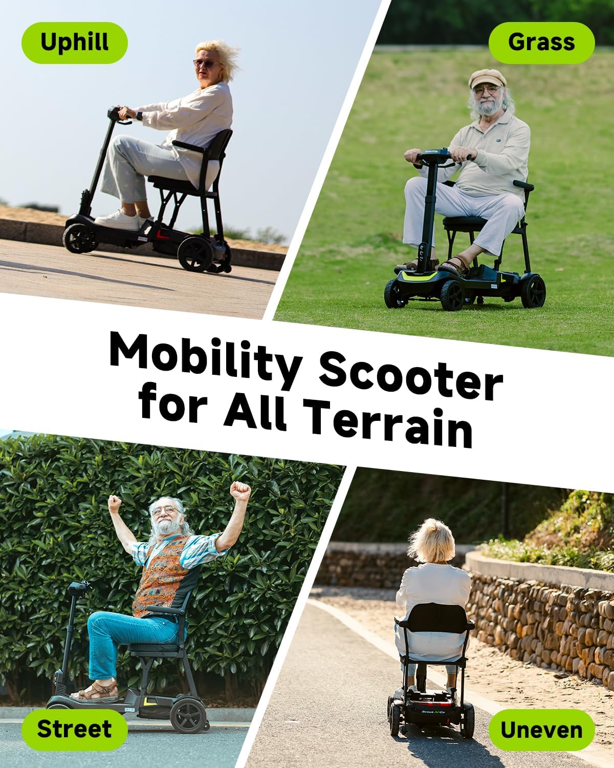 SCOOTNGO 4 Wheel Mobility Scooter