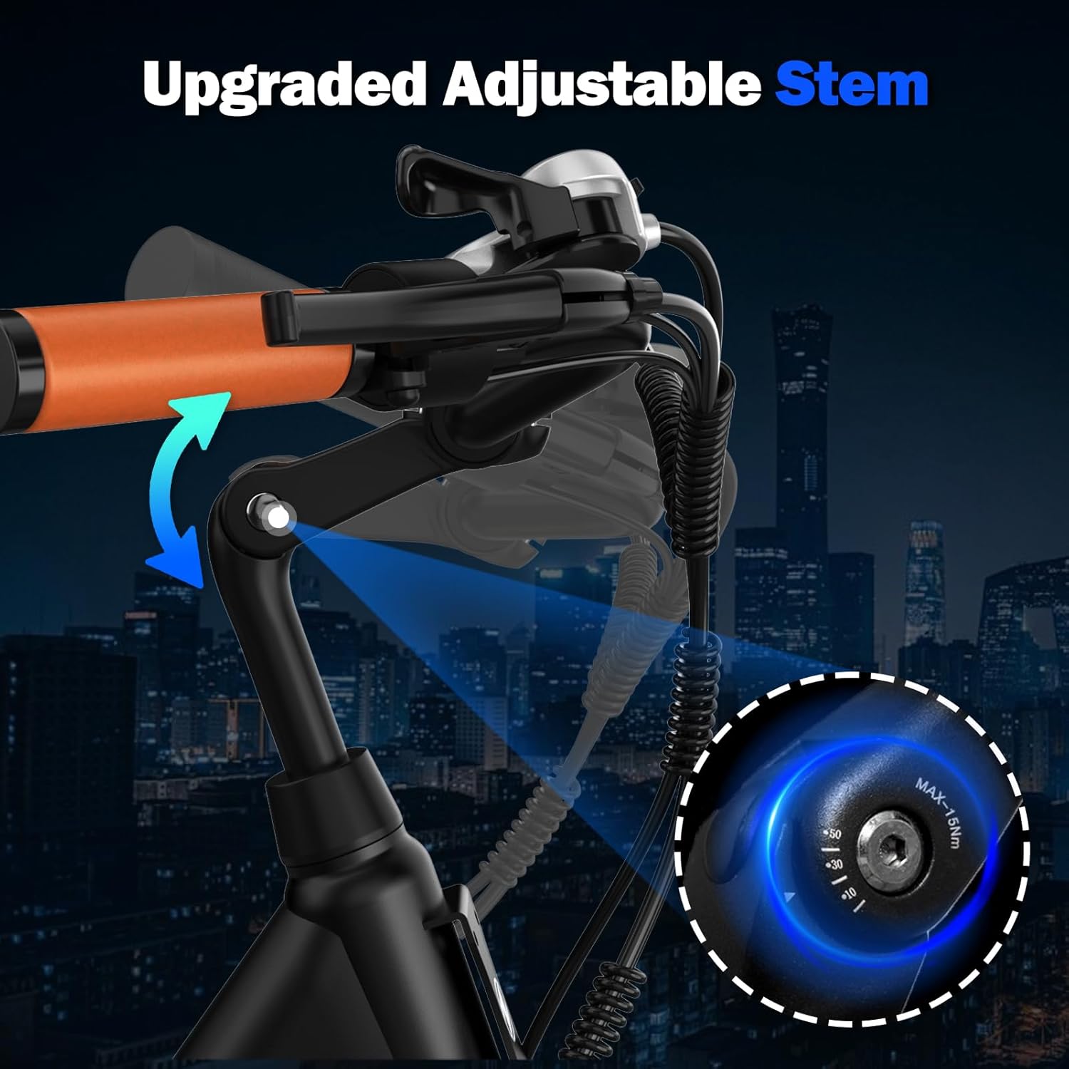 Electric Bike for Adults 26'', 1200W Peak Motor, 65 Miles Max Range E Bike for Adults with 7-Speed, 48V Removable Battery, Front Suspension, Adult Electric Bicycle for Commute Beach Snow