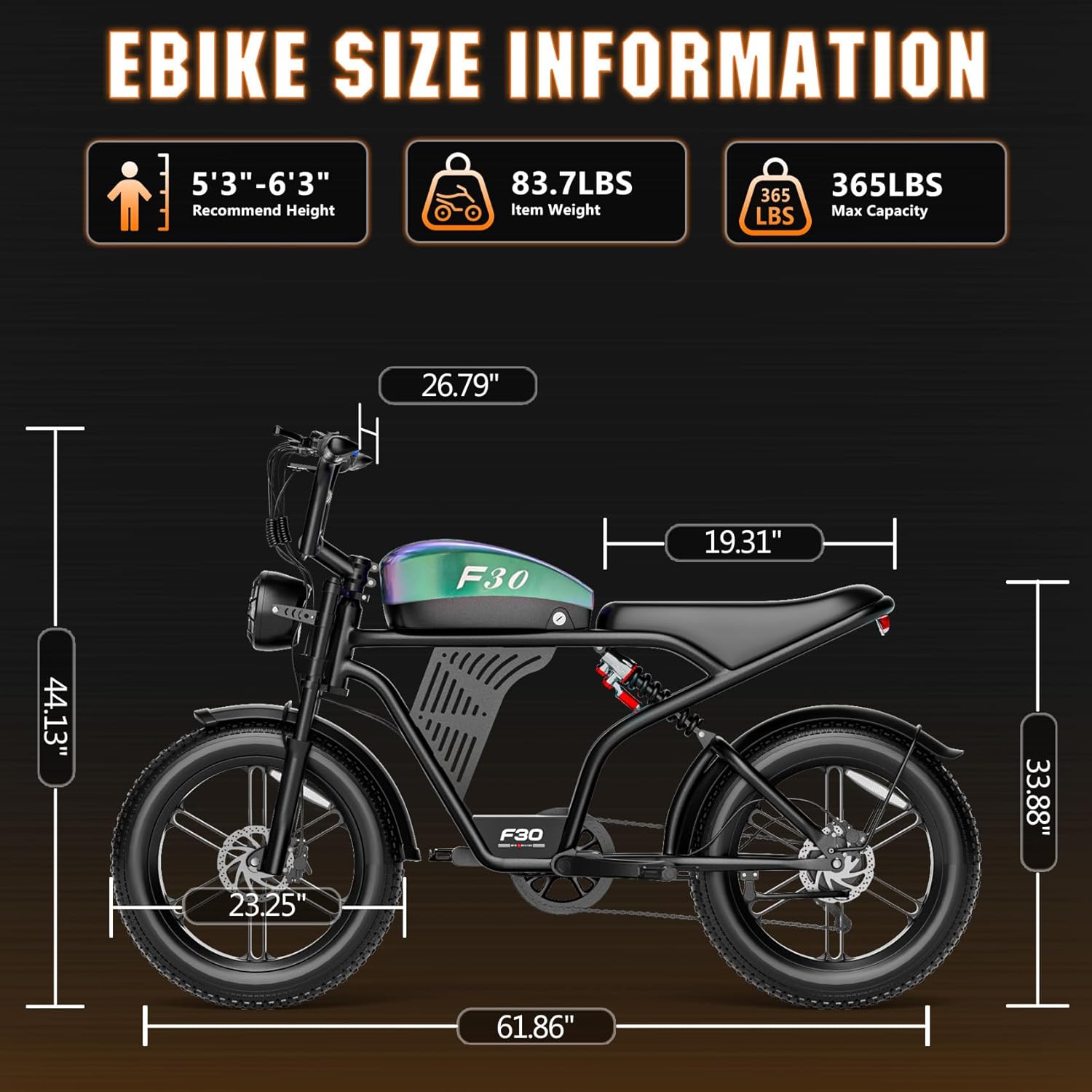 Electric Bike for Adults, Peak 1800W Motor, Up to 30MPH & 85 Miles PAS Range, NFC & Password Unlock, 48V 15AH Battery, 7 Speed Electric Dirt Bike, 20" Fat Tire Off-Road Ebike for Adventure