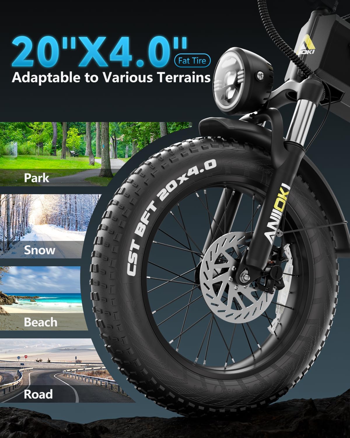 ANIIOKI A8 PRO MAX Electric Bike for Adults｜60/70Ah High-Capacity Battery Ebike｜200Miles Long Range Electric Bike｜Premium Adult ebikes with Powerful Performance