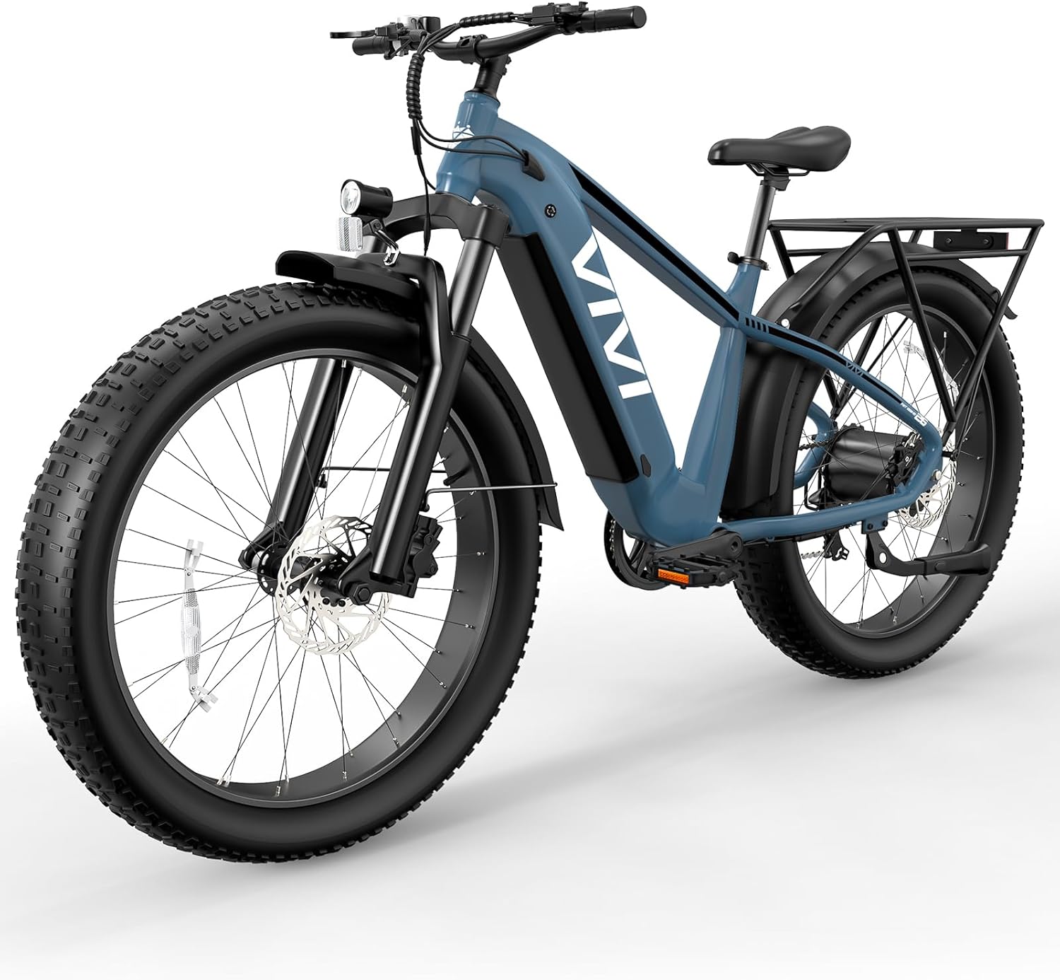 Vivi ACE01 Electric Bike for Adults,26" x 4.0 Fat Tire Ebike,1475W Peak Motor Torque Sensor Electric Mountain Bike,25MPH Electric Bicycle with 48V 15AH Battery,Hydraulic Brake,SGS Certified to UL2849
