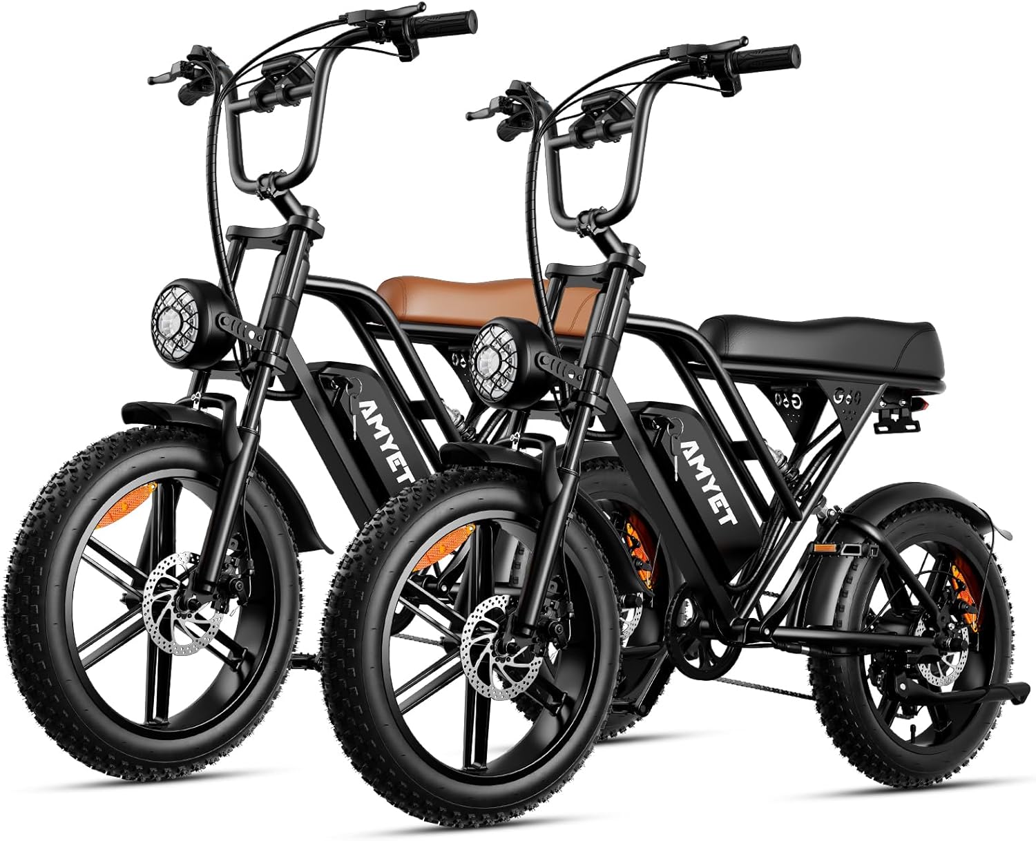 AMYET V9-G60 Peak 1500W Ebike, 48V 20Ah(960WH) Removable Battery, 72Miles &32MPH,20" Fat Tire Dirt Bike,7 Speed Gears,Dual Shock Absorber, Adults Electric Bike for Mountains, Snow, Sand, Road