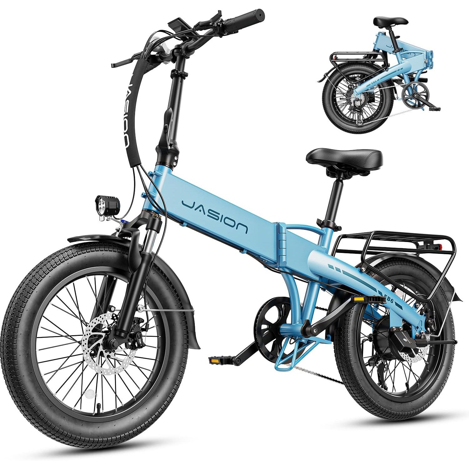 Electric Bike for Adults with Peak 1000W Motor up to 25Mph EBS Ebike, Built-in 48V 10.5AH Removable Battery up to 45 Max Miles Folding Ebike, Aluminum 20'' Fat Tire Electric Bicycle