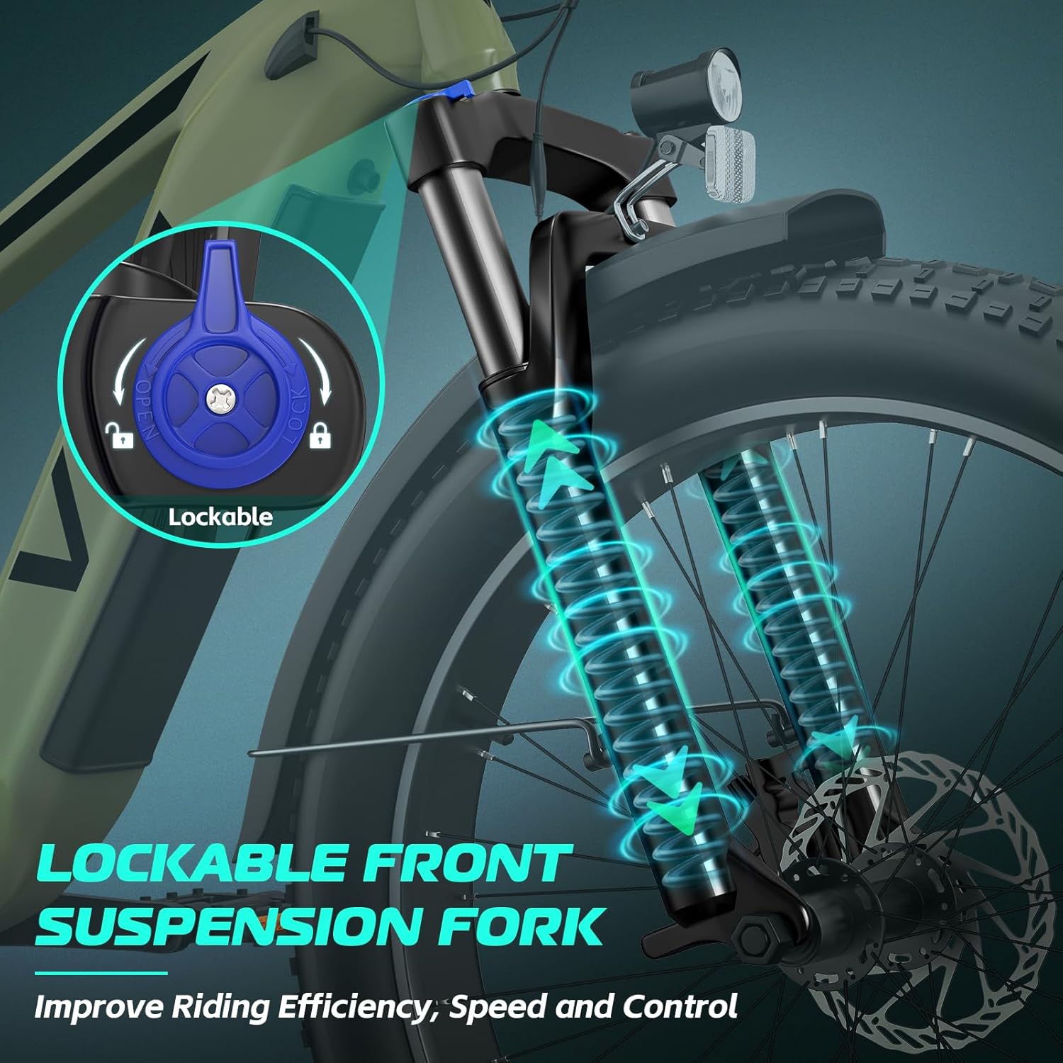 Vivi ACE01 Electric Bike for Adults,26" x 4.0 Fat Tire Ebike,1475W Peak Motor Torque Sensor Electric Mountain Bike,25MPH Electric Bicycle with 48V 15AH Battery,Hydraulic Brake,SGS Certified to UL2849