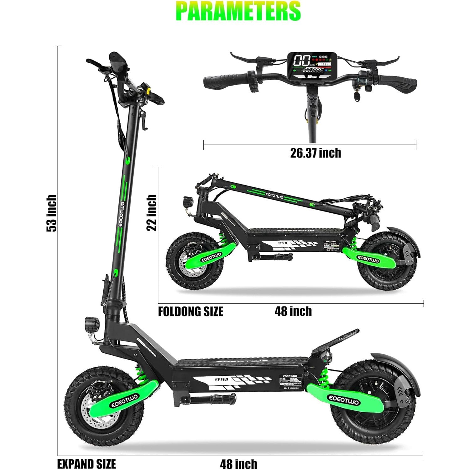 ‎EOEOTWO GT06 ‎1200W Electric Scooter