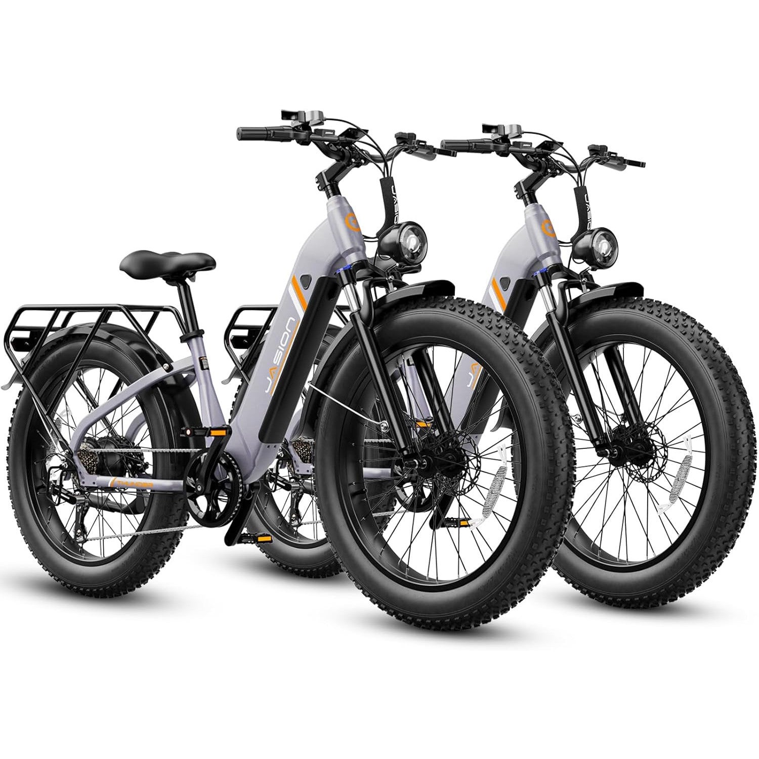 Jasion 26'' Fat Tire Electric Bike for Adults,1500W Peak Ebikes,APP Control E Bike,30+MPH& 80+Miles with 864Wh Removable Battery,Hydraulic Brakes,Front Suspension,26'' x 4'' Fat Tire Bicycles