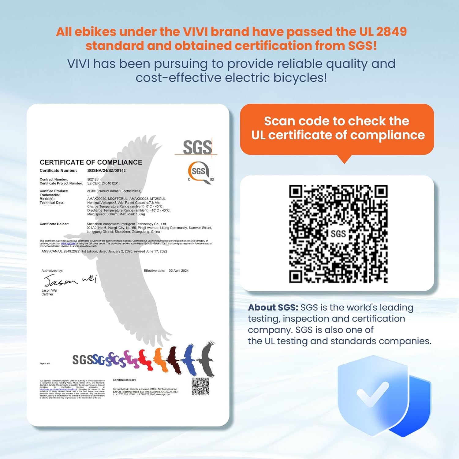 Vivi Electric Bike for Adults 1000W Peak Folding Electric Mountain Bike 26'' Commuter Ebike 22MPH Adult Electric Bicycles with Battery, LCD Display, Dual Shock Absorber, SGS Certified to UL2849