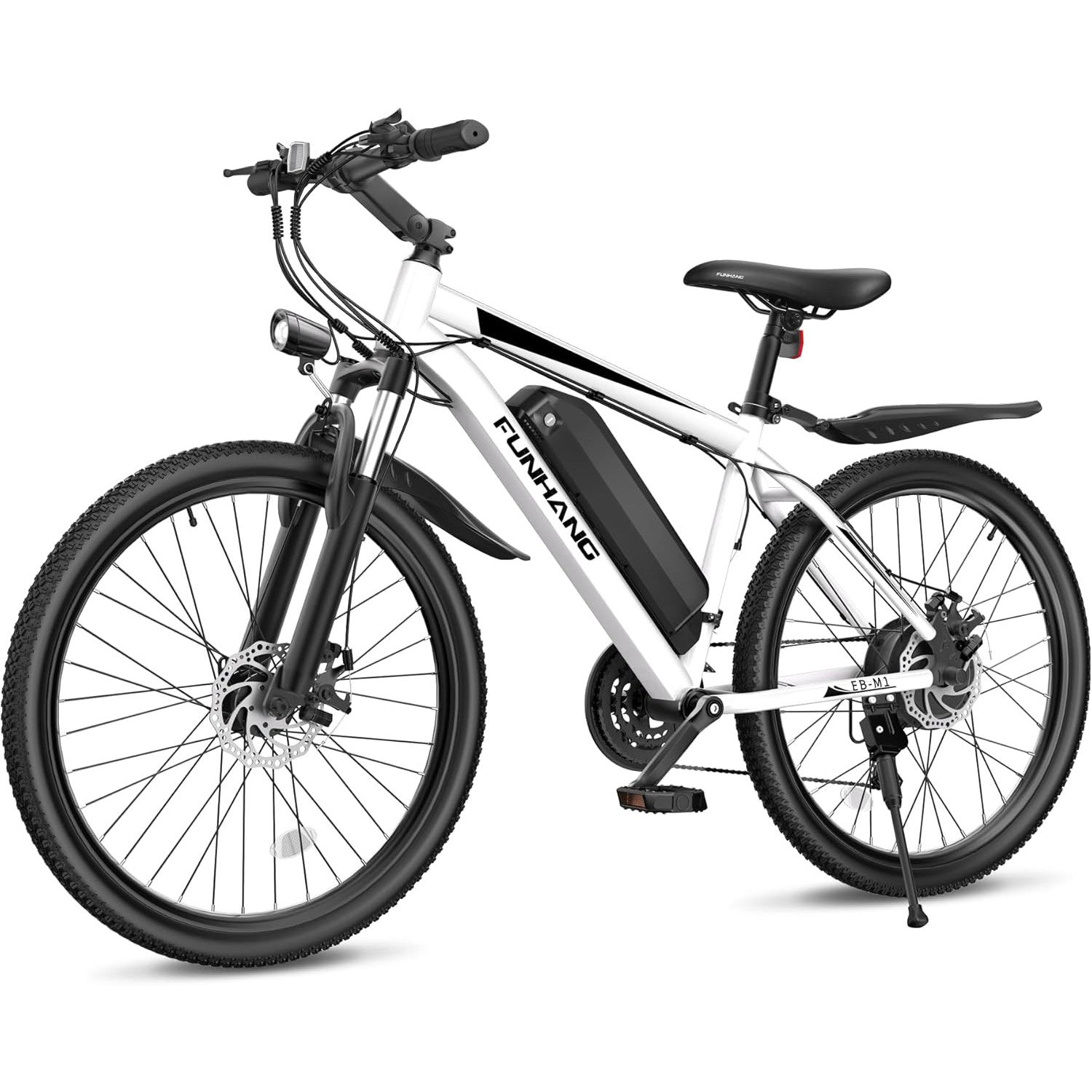 Electric Bike for Adults, 26'' 1000W Peak Ebike, Up to 50 Miles 21.7MPH Electric Mountain Bike with 48V Removable Battery, Adjustable Stem, Lockable Suspension Fork, 21-Speed, UL 2849 Certified
