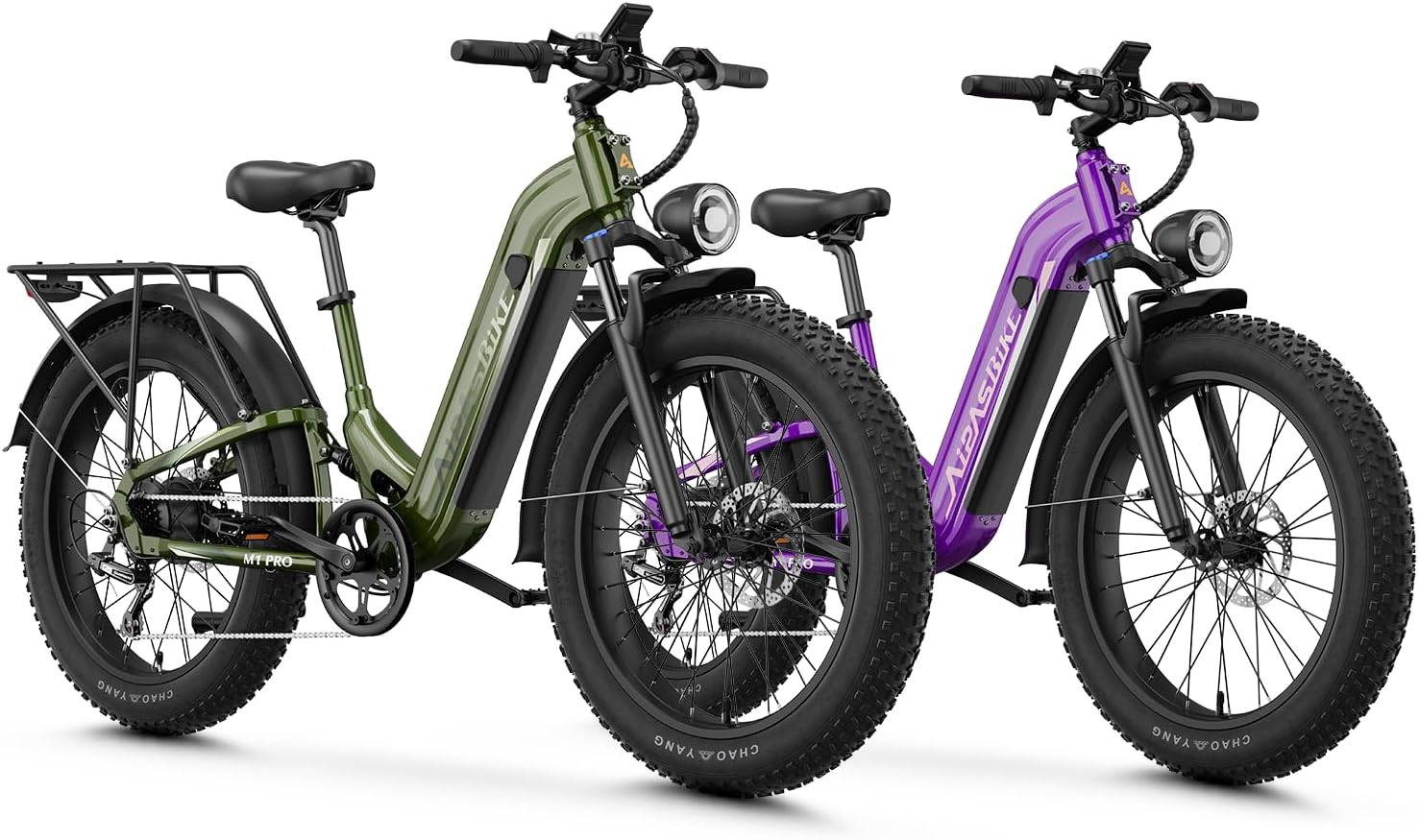 Aipas M1 Pro Electric Bike, 1800W Peak Motor Electric Bike for Adults, 48V 17.5Ah, 26'' x 4.0'' Fat Tire Electric Mountain Bike, Ebike with 85 Miles, 36MPH, 7 Speed 110Nm and Dual Suspension