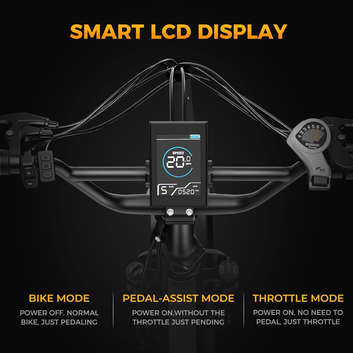 Jasion X-Hunter Foldable Electric Bike, 1400W Peak Motor, 70+ Miles 30MPH EBike, 624WH Removable Battery, 20''*4 Fat Tire, Full Suspension Bicycle for Commute,Snow, Mountain, 7-speed E-bike for Adults