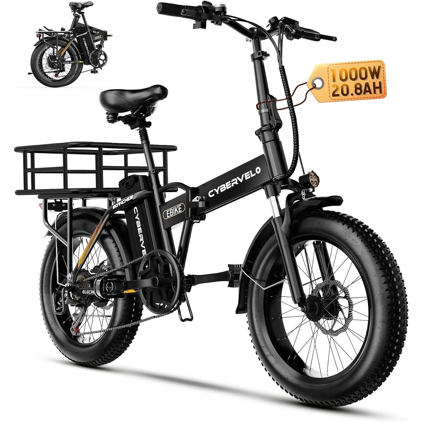 ‎Aoango 1000W Folding Electric Bike