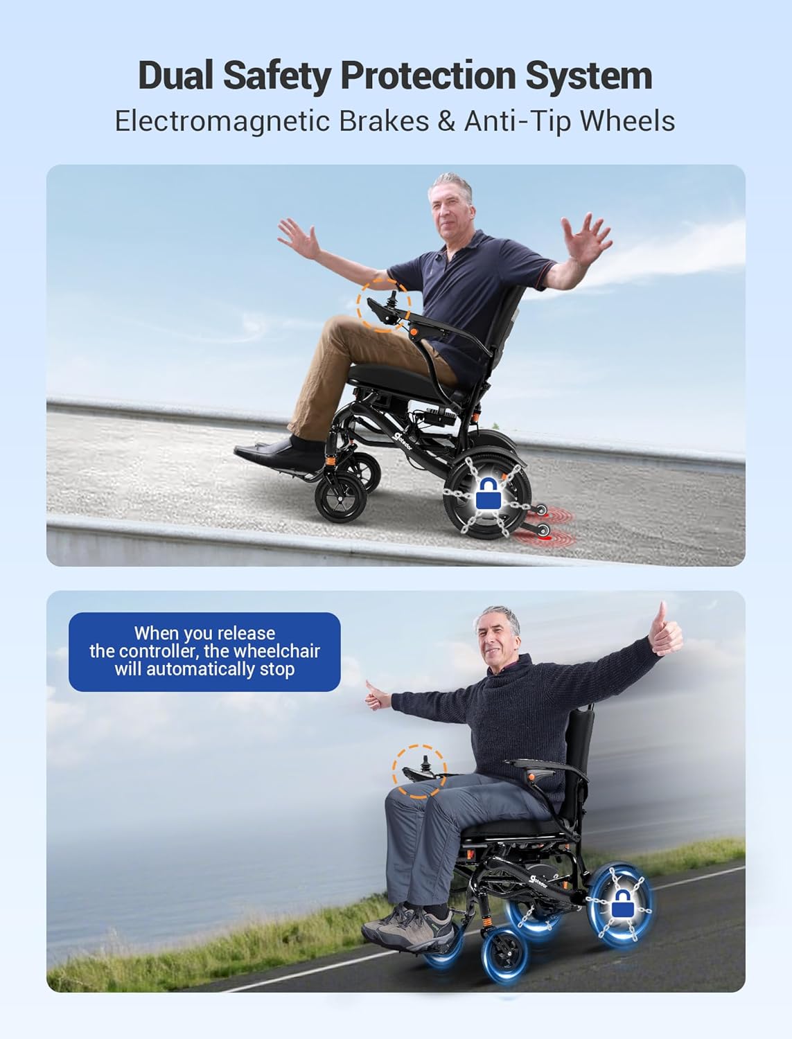 Aotedor 37lbs Lightweight Carbon Fiber Electric Wheelchairs