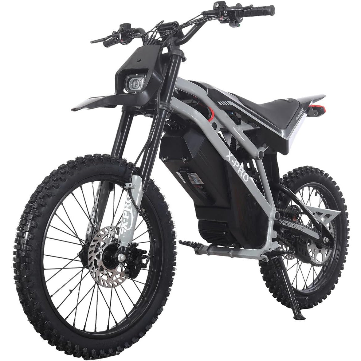 X-PRO 4000W 60V 27AH Teens Adults Electric Dirt Bike with Front LED Light! 19"/17" Wheels!