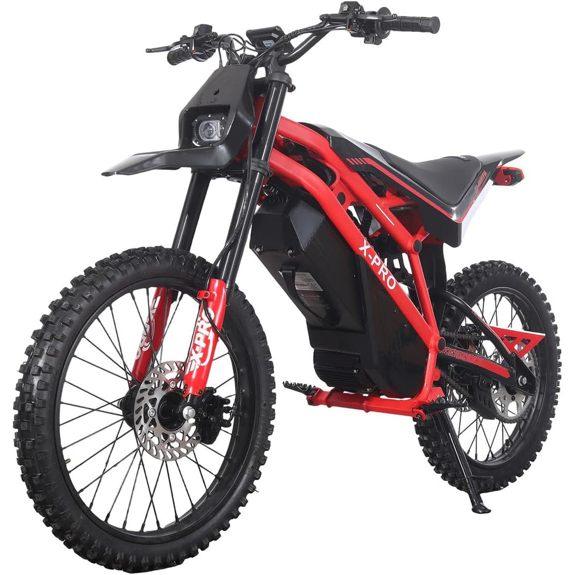 X-PRO 4000W 60V 27AH Teens Adults Electric Dirt Bike with Front LED Light! 19"/17" Wheels!