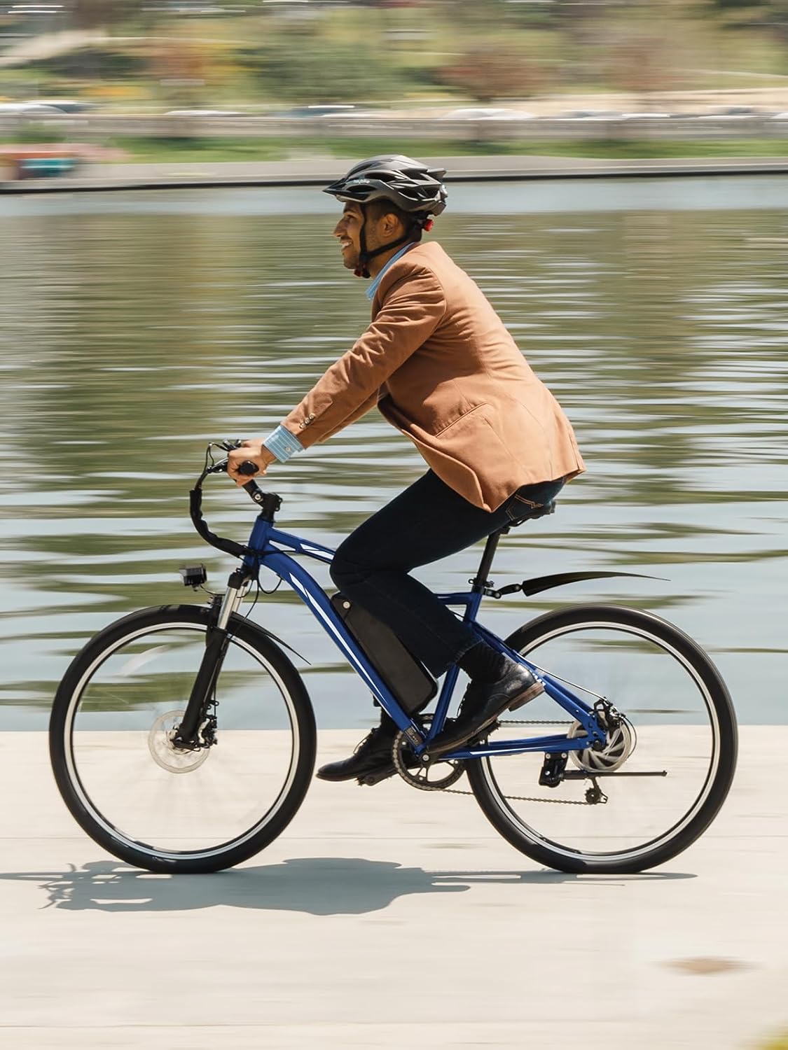 Jasion Electric Mountain Bike for Adults with 1200W Peak Motor, 28MPH Max Speed Ebike with 480Wh Removable Battery, 50 Miles Range, 27.5" Tires Electric Mountain Bike, 7-Speed, Front Suspension