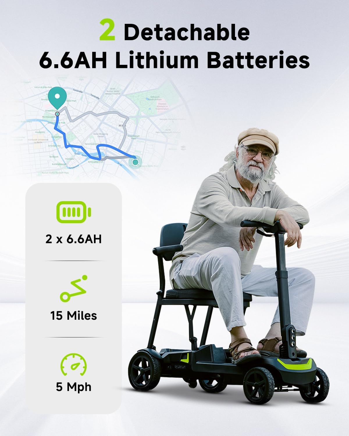 SCOOTNGO 4 Wheel Mobility Scooter