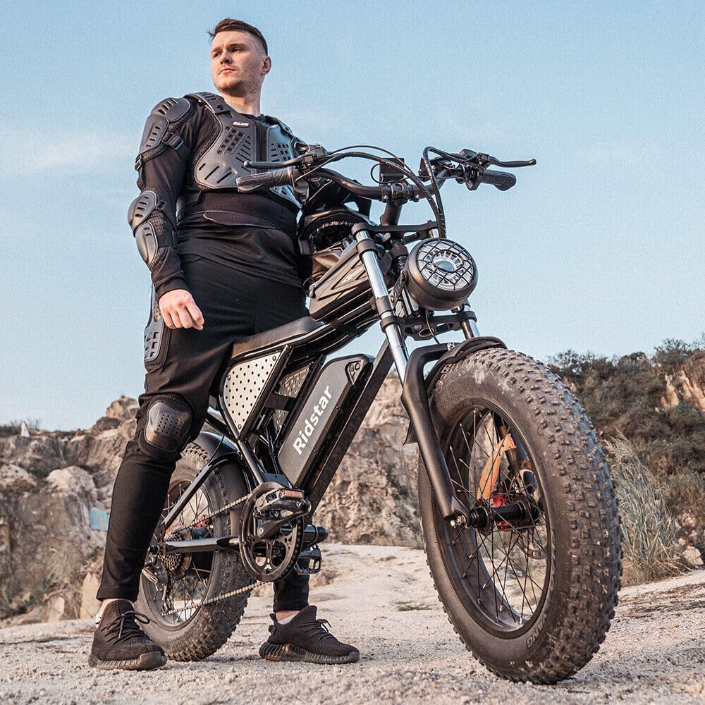 Electric Bike for Adults Q20, 2000/1500W, 37/30MPH,52V 40AH,48V/20AH E-Bike,30-180 Miles Electric Motorcycle, 20" Fat Tire Dirt Bike, UL2849 All Terrain for Mountains, Snow, Sand, Road