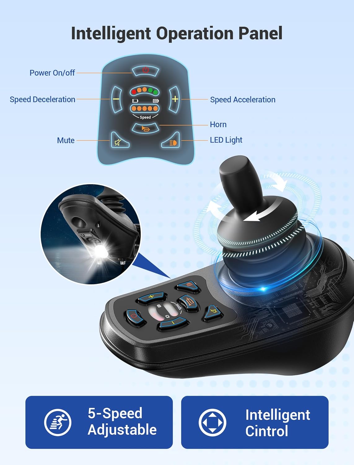 Aotedor 37lbs Lightweight Carbon Fiber Electric Wheelchairs