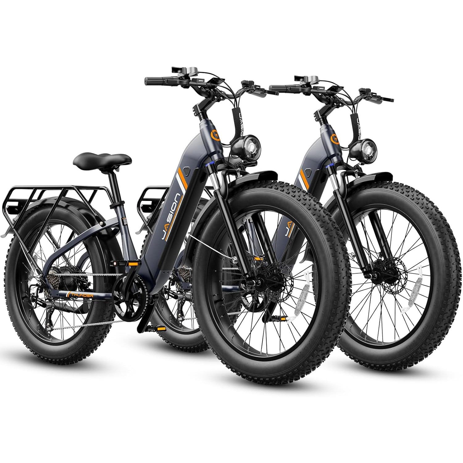 Jasion 26'' Fat Tire Electric Bike for Adults,1500W Peak Ebikes,APP Control E Bike,30+MPH& 80+Miles with 864Wh Removable Battery,Hydraulic Brakes,Front Suspension,26'' x 4'' Fat Tire Bicycles